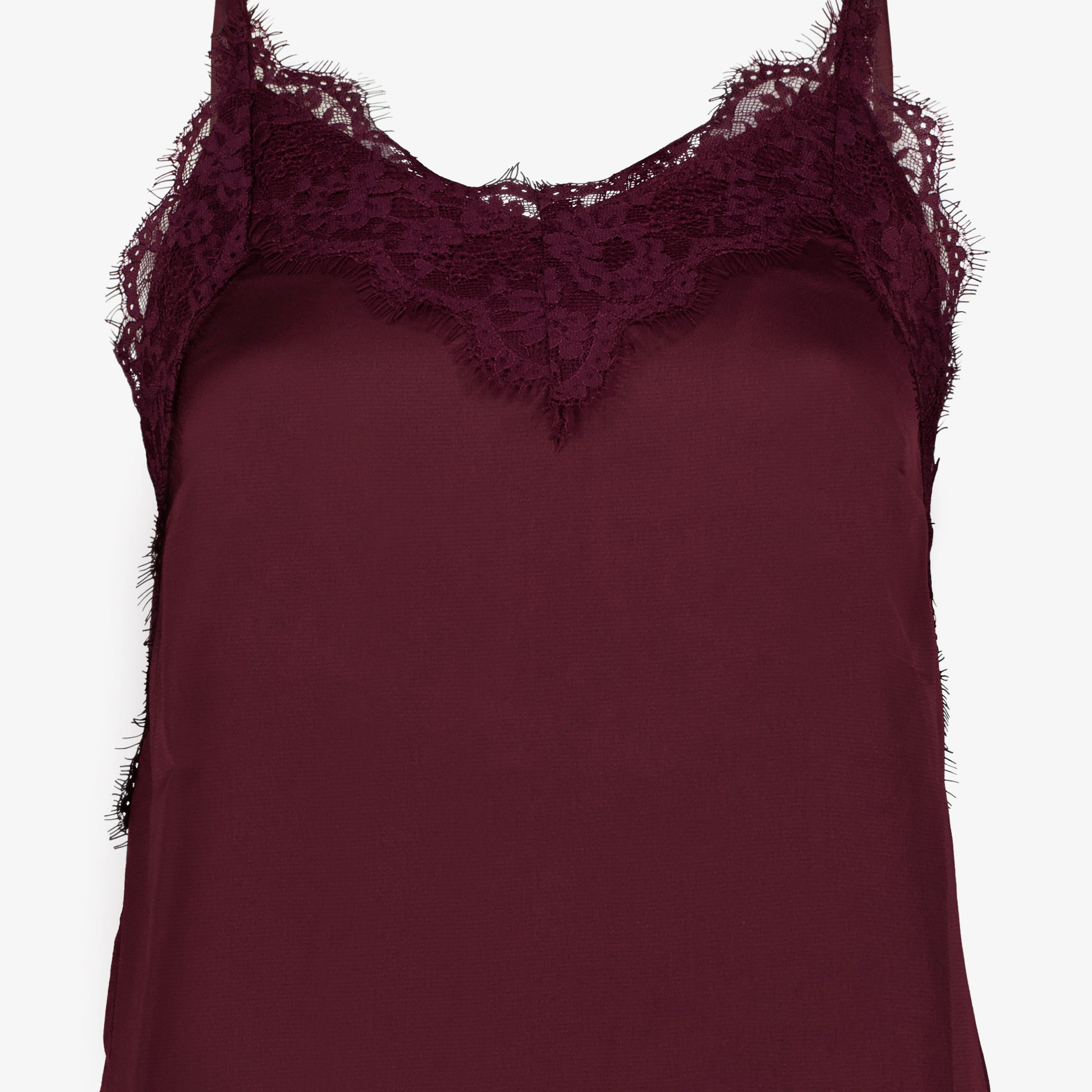 TwoDay dames singlet met kant bordeaux rood t-shirts & tops – foto 2