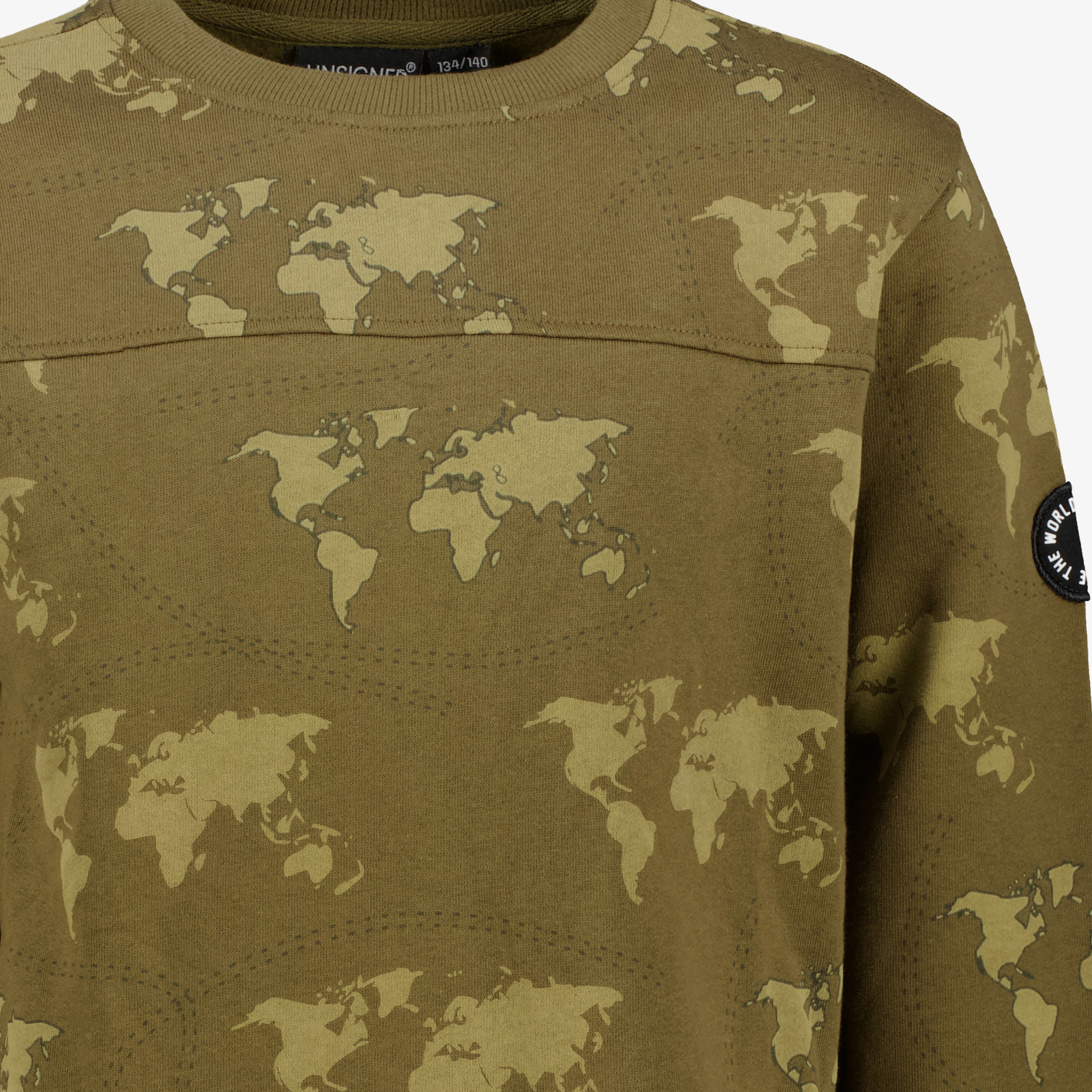 Unsigned jongens sweater met print olijfgroen truien & vesten – foto 2