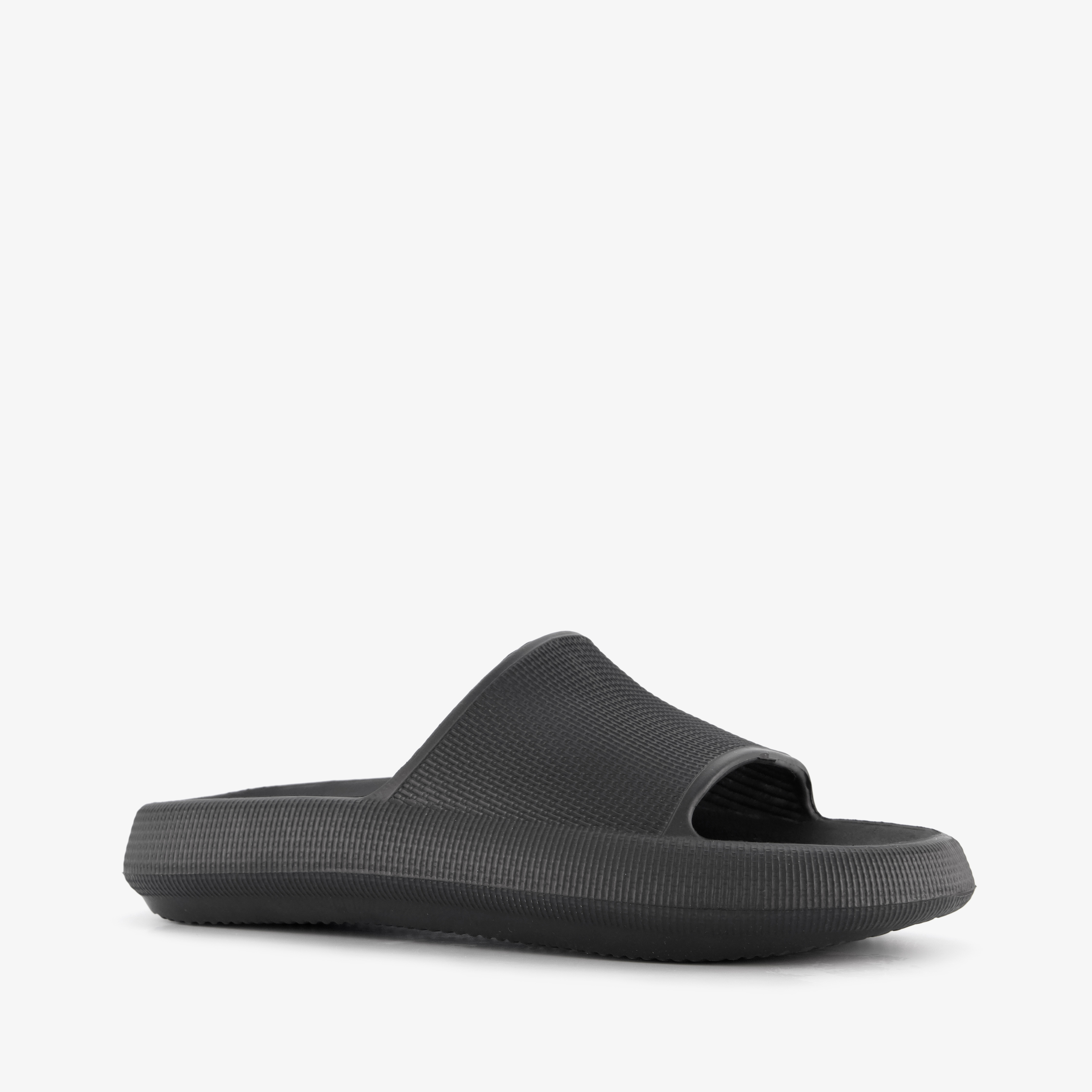 Dames badslippers zwart