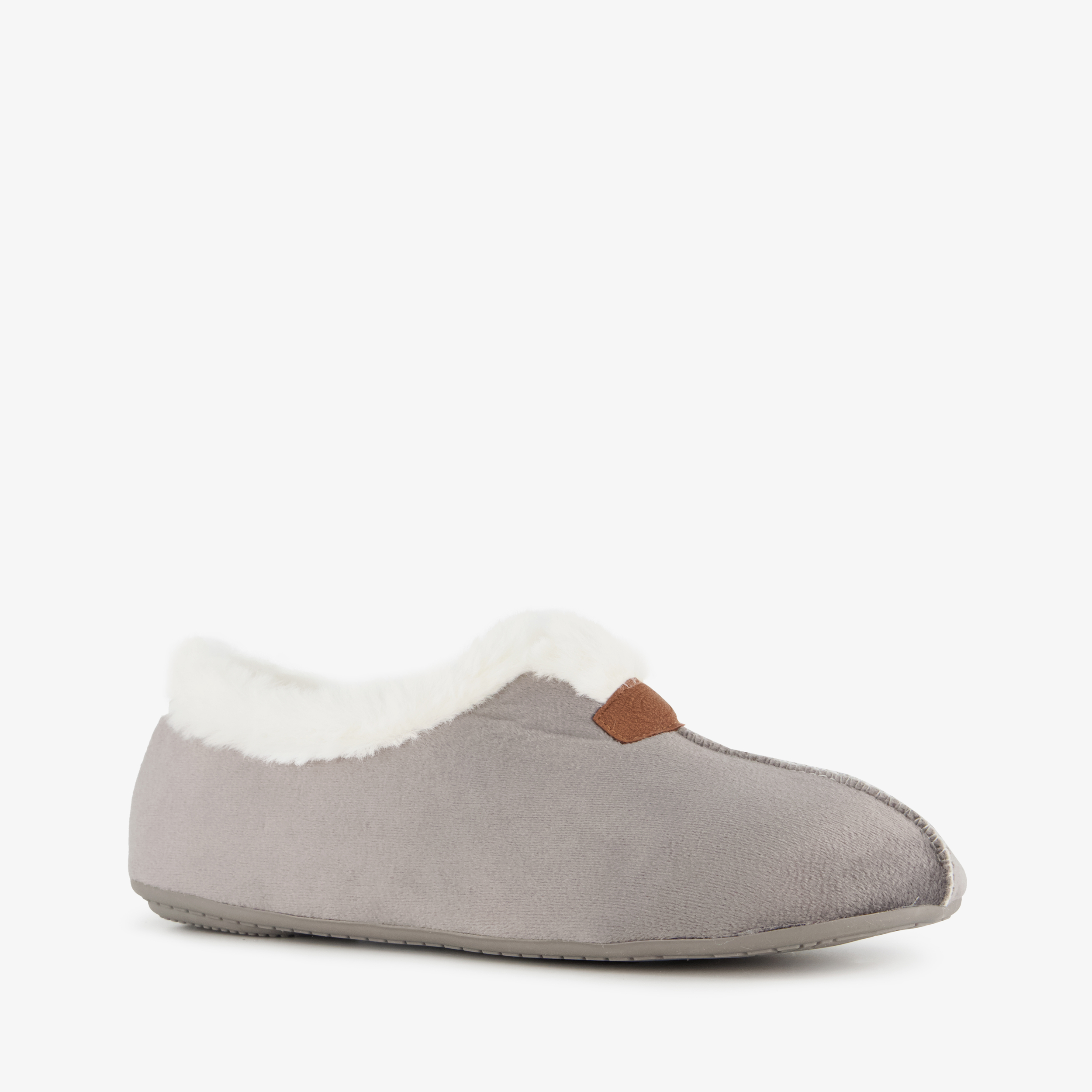 Thu!s gevoerde dames pantoffels grijs