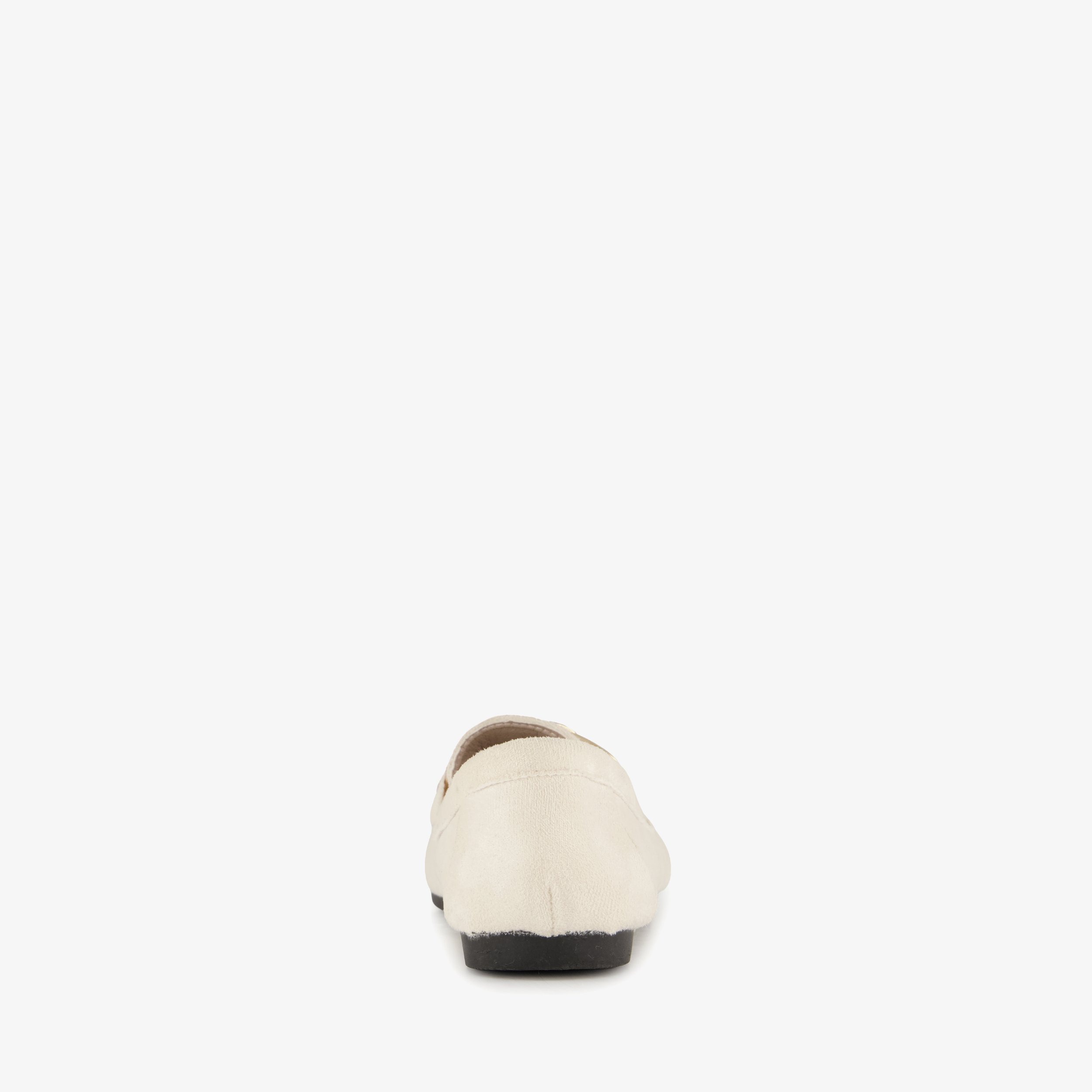 Dames loafers met ketting details beige – foto 2