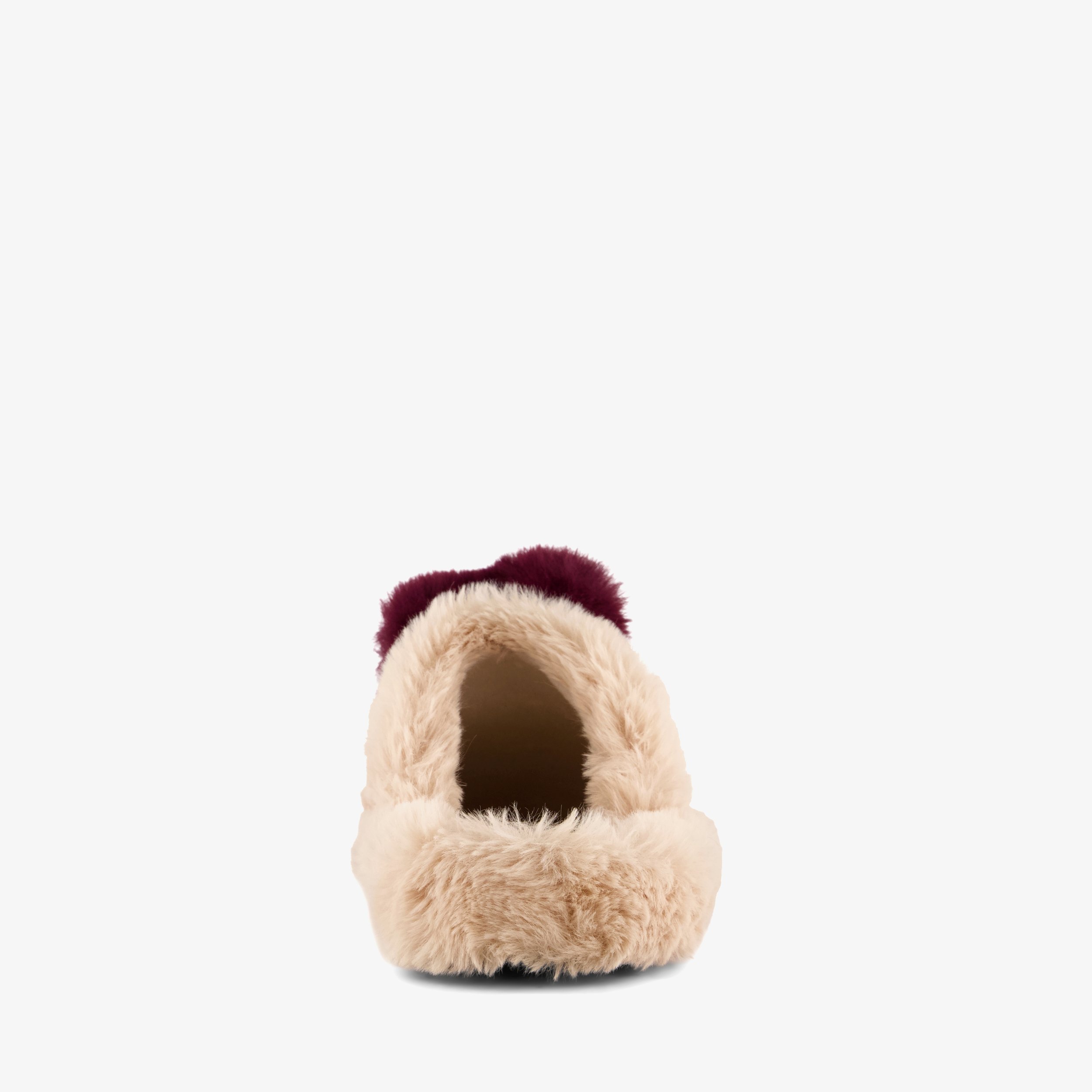 Thu!s dames instappers pantoffels met hartje beige bruin – foto 2