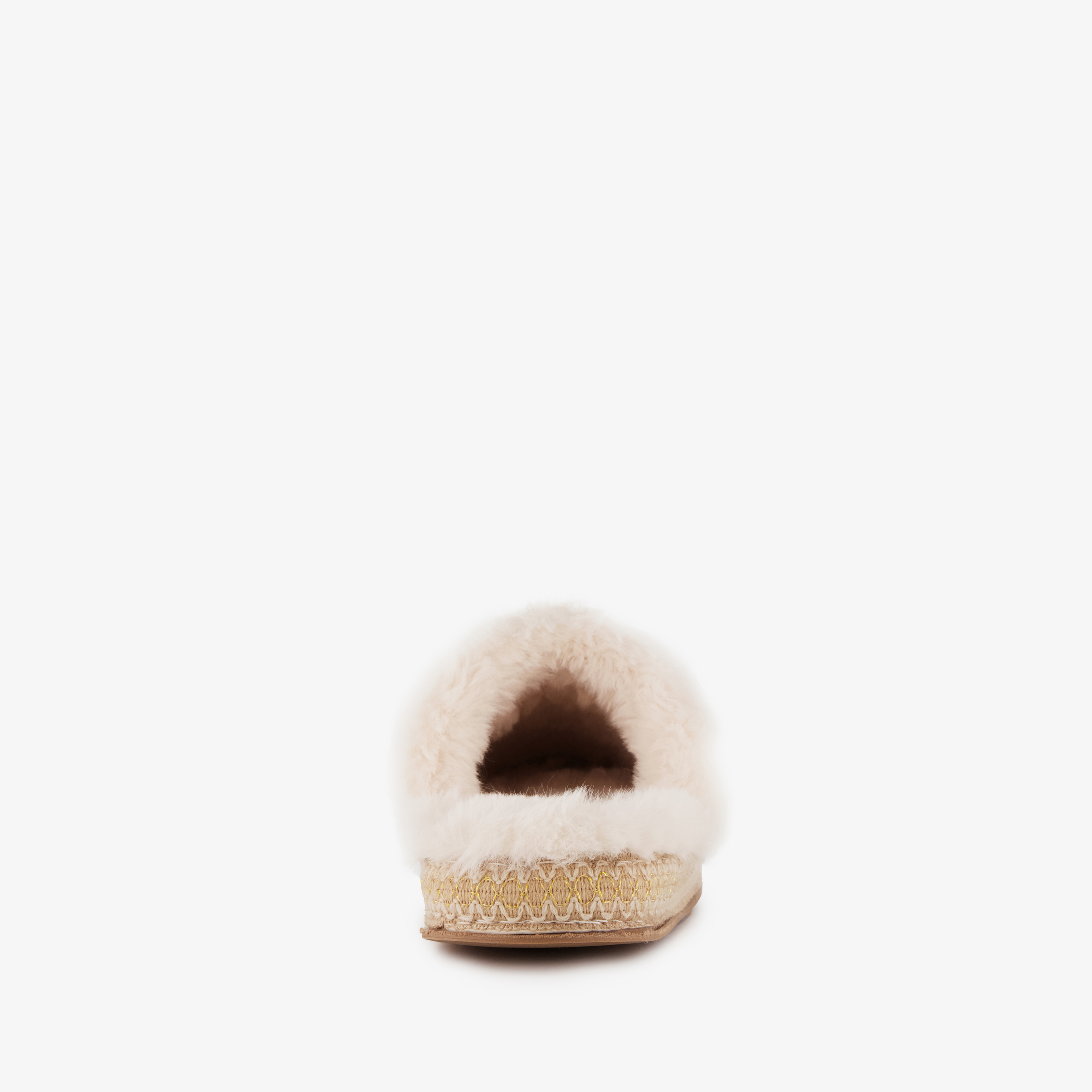 Thu!s gevoerde dames instap pantoffels beige – foto 2