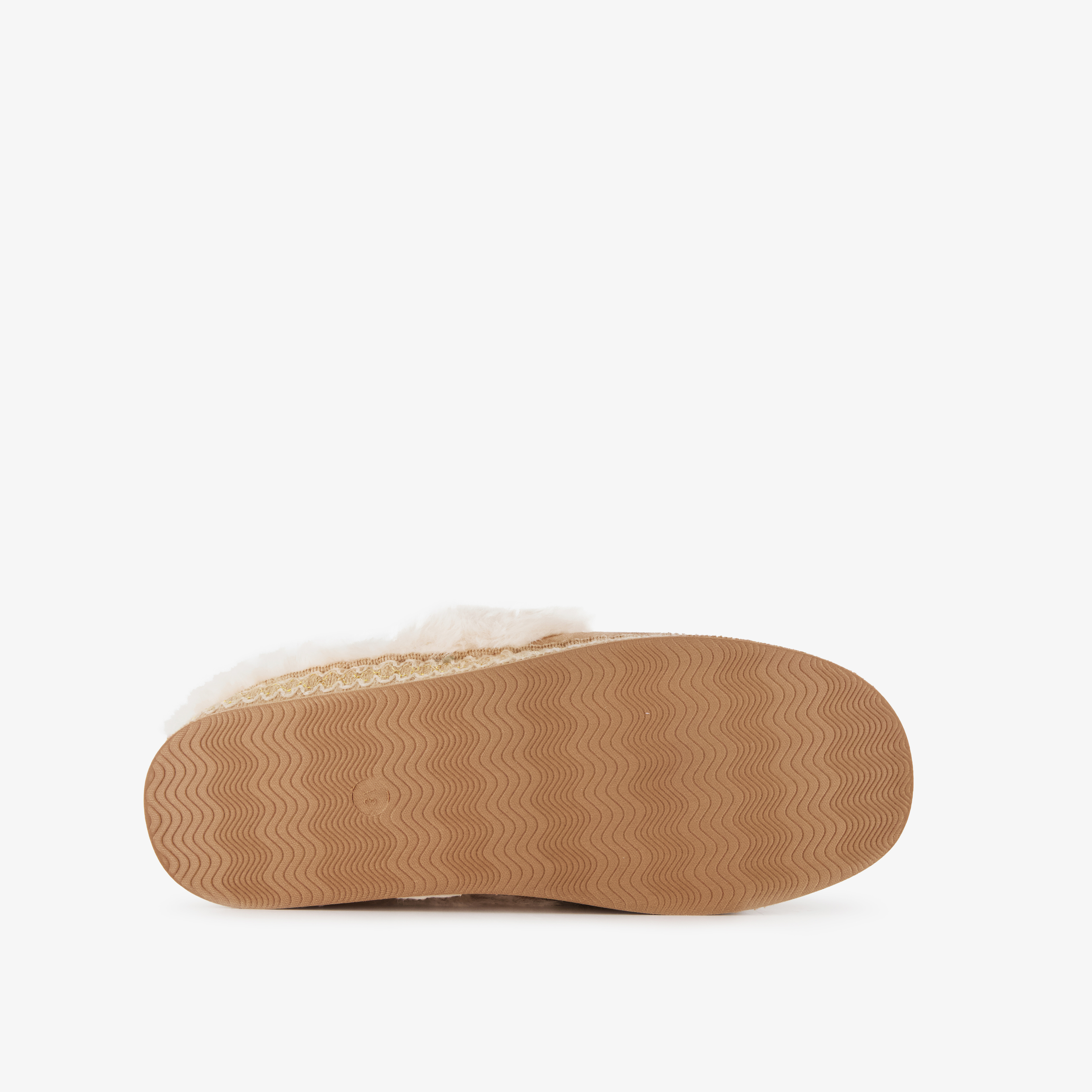 Thu!s gevoerde dames instap pantoffels beige – foto 3