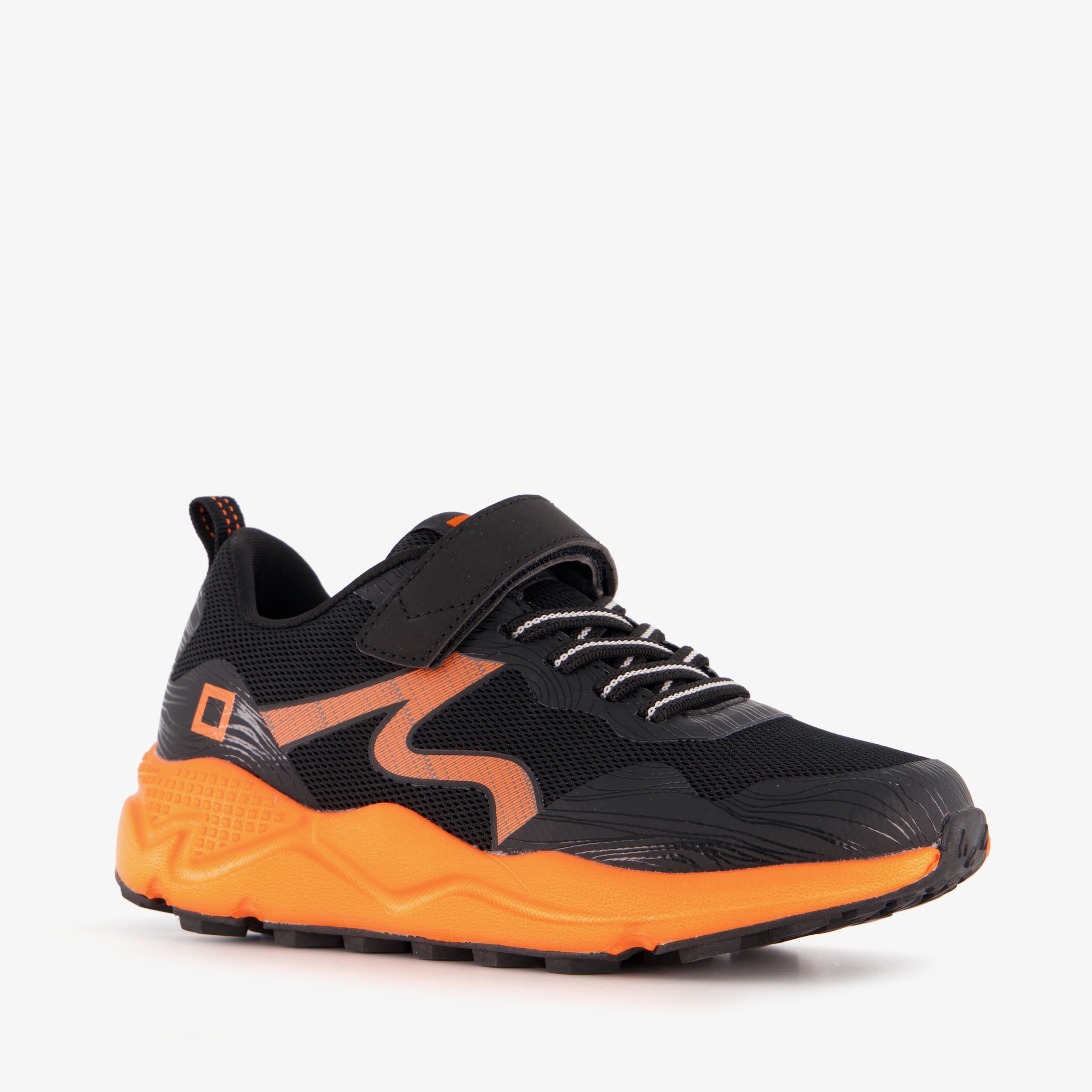 Blue Box jongens sneakers zwart oranje