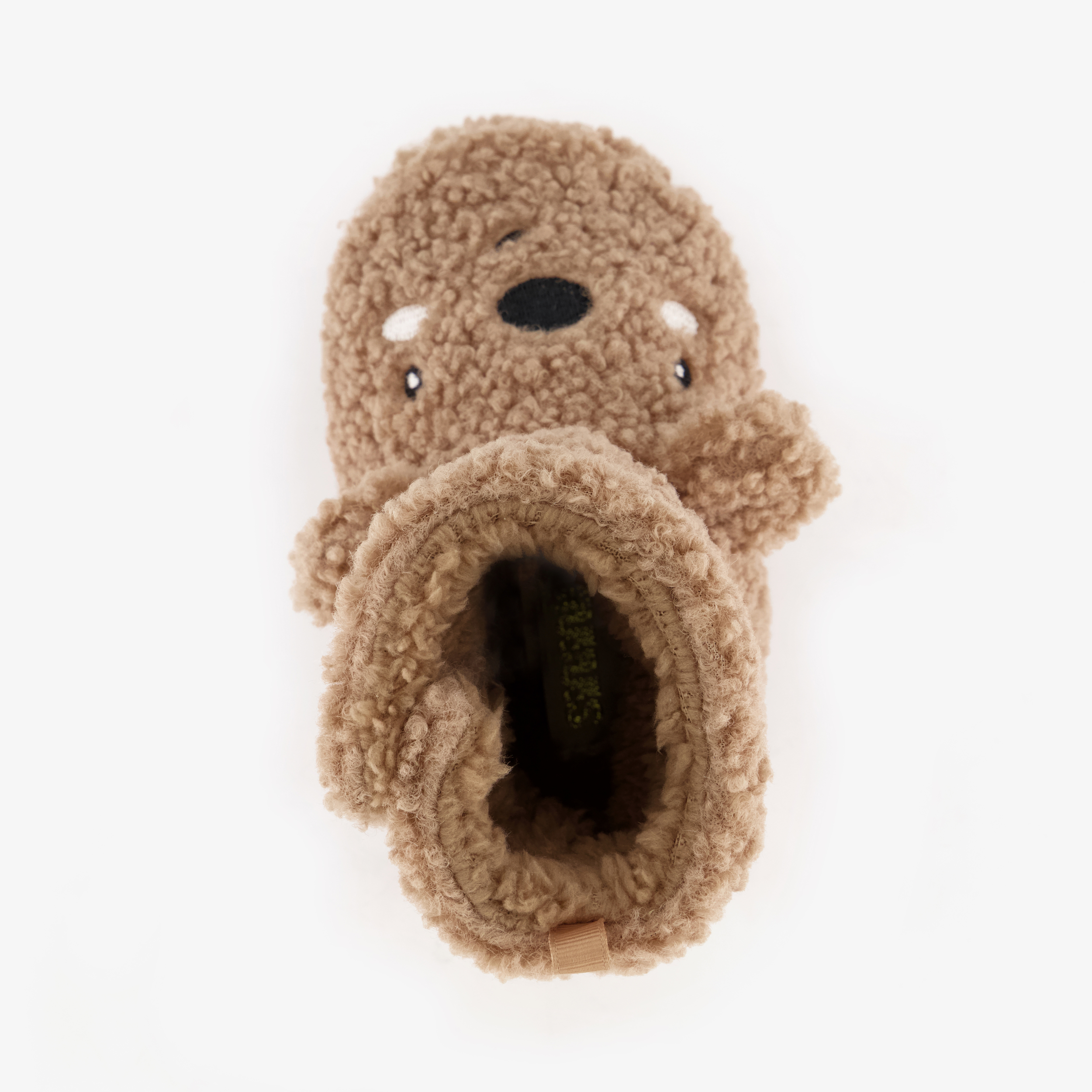 Thu!s beertjes pantoffels met antislipzool bruin meisjes – foto 4