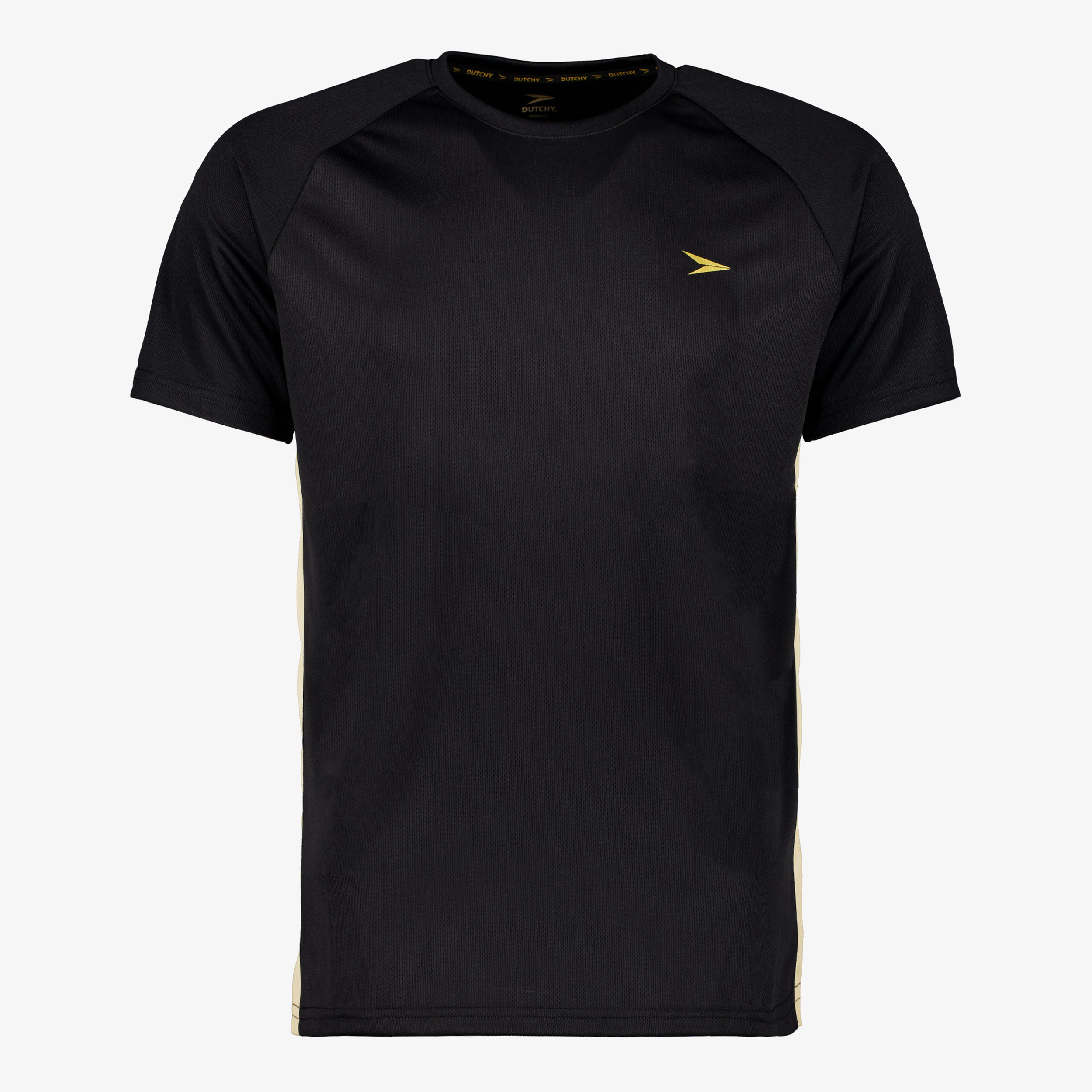 Dutchy heren voetbal T-shirt zwart sport & spel