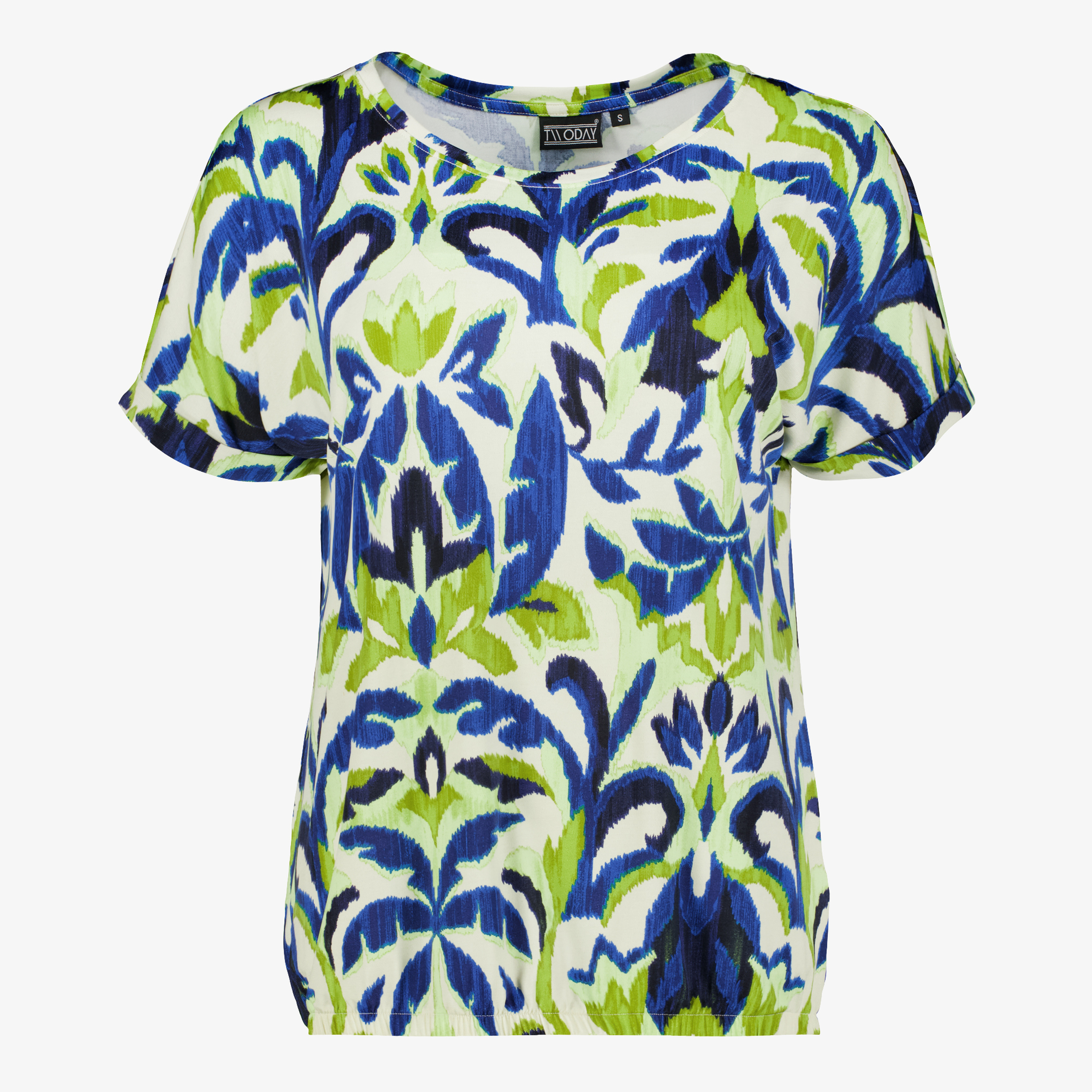 TwoDay dames top met print blauw groen t-shirts & tops