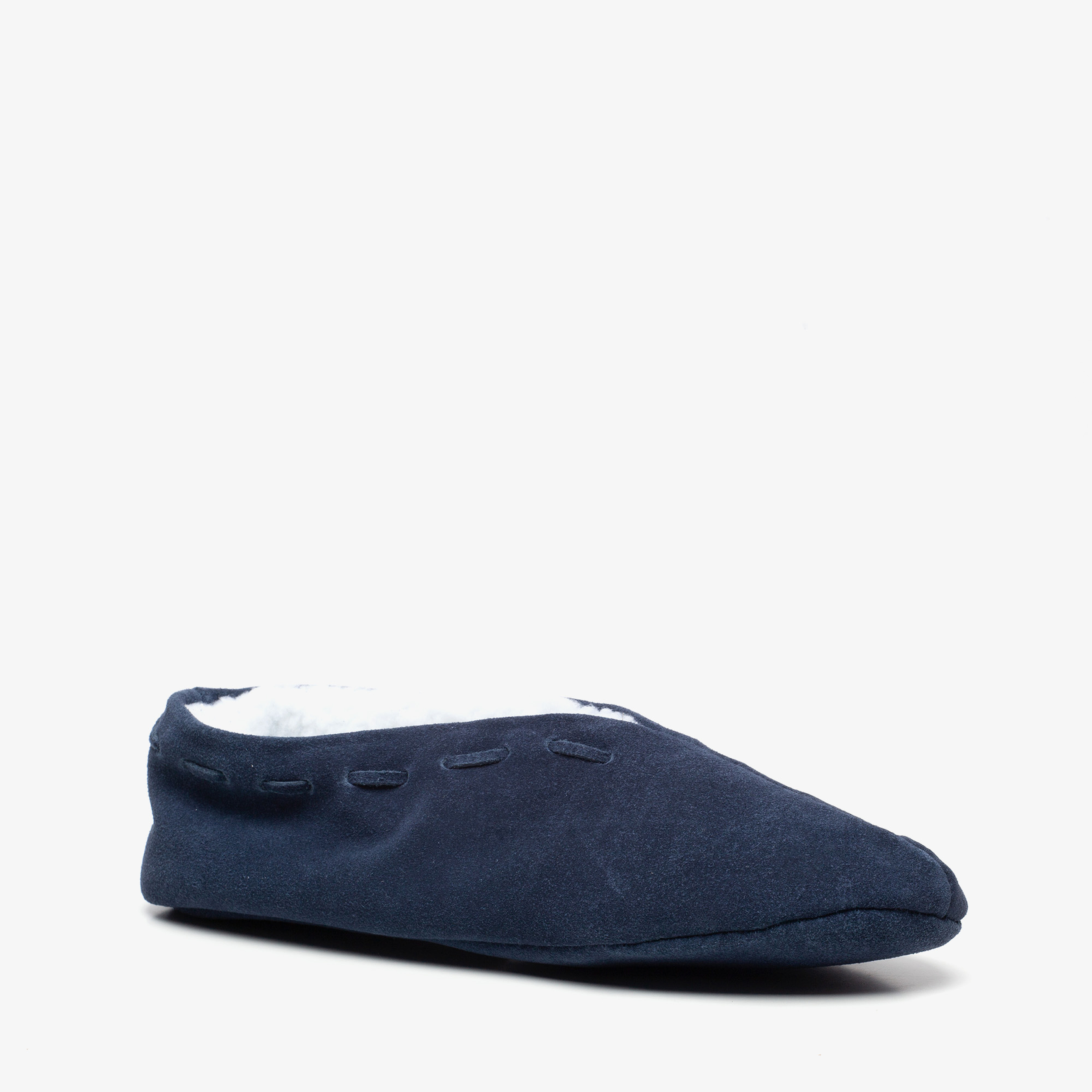 Thu!s leren heren Spaanse sloffen blauw