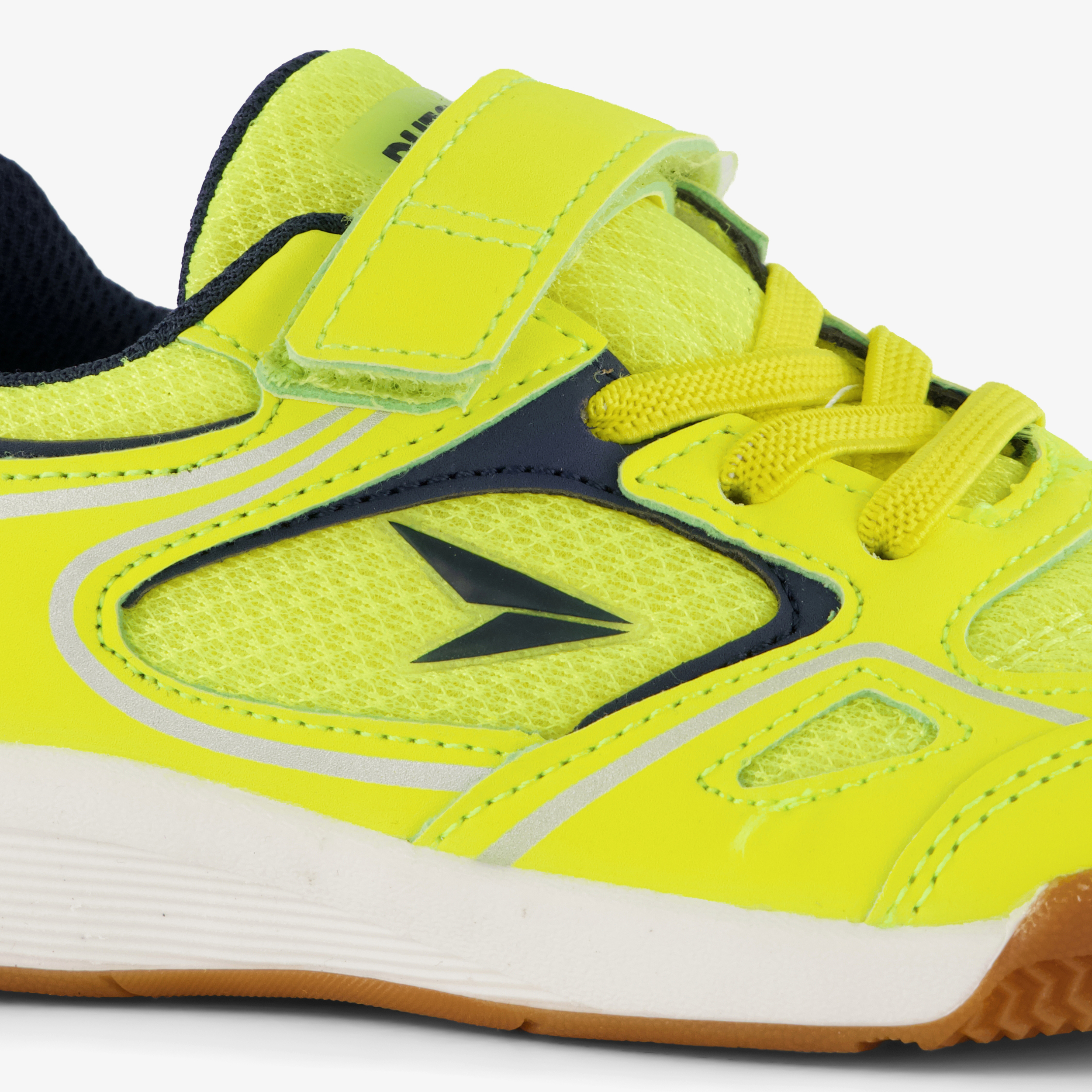Dutchy Rebound kinder zaalschoenen IC neon geel meisjes – foto 5