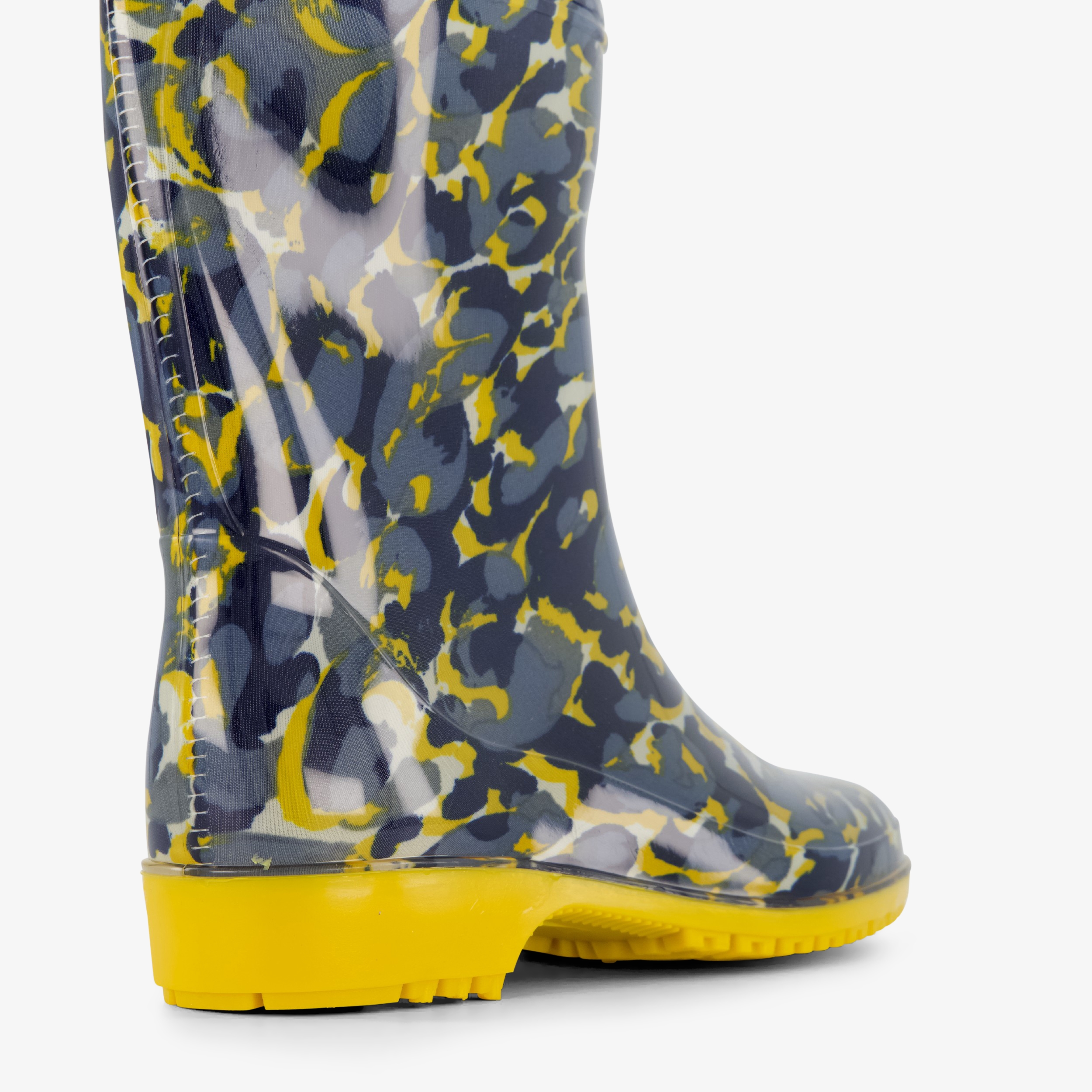 Scapino Dames regenlaarzen geel met camouflageprint