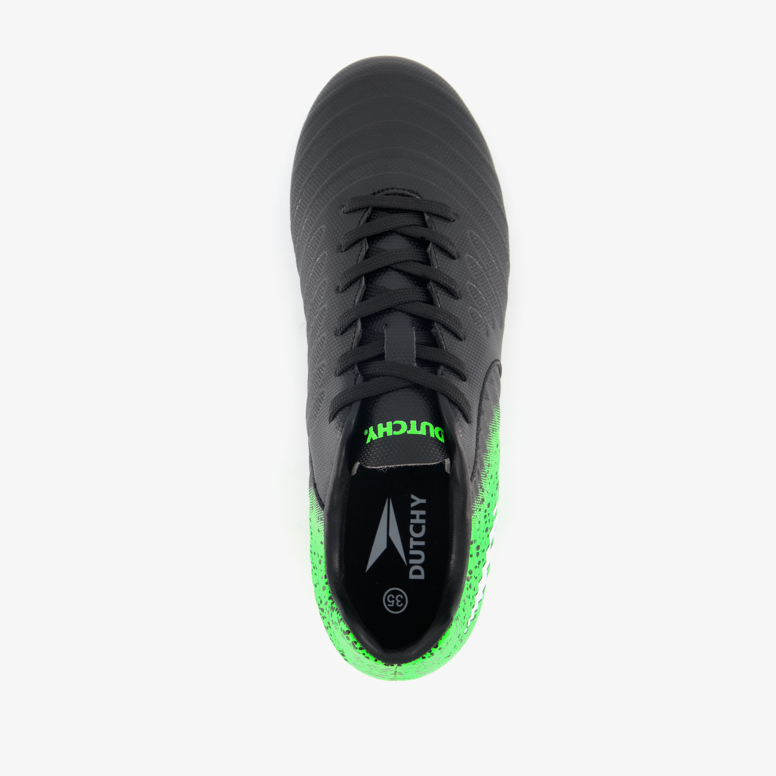 Dutchy FG kinder voetbalschoenen zwart groen meisjes veldschoenen – foto 4