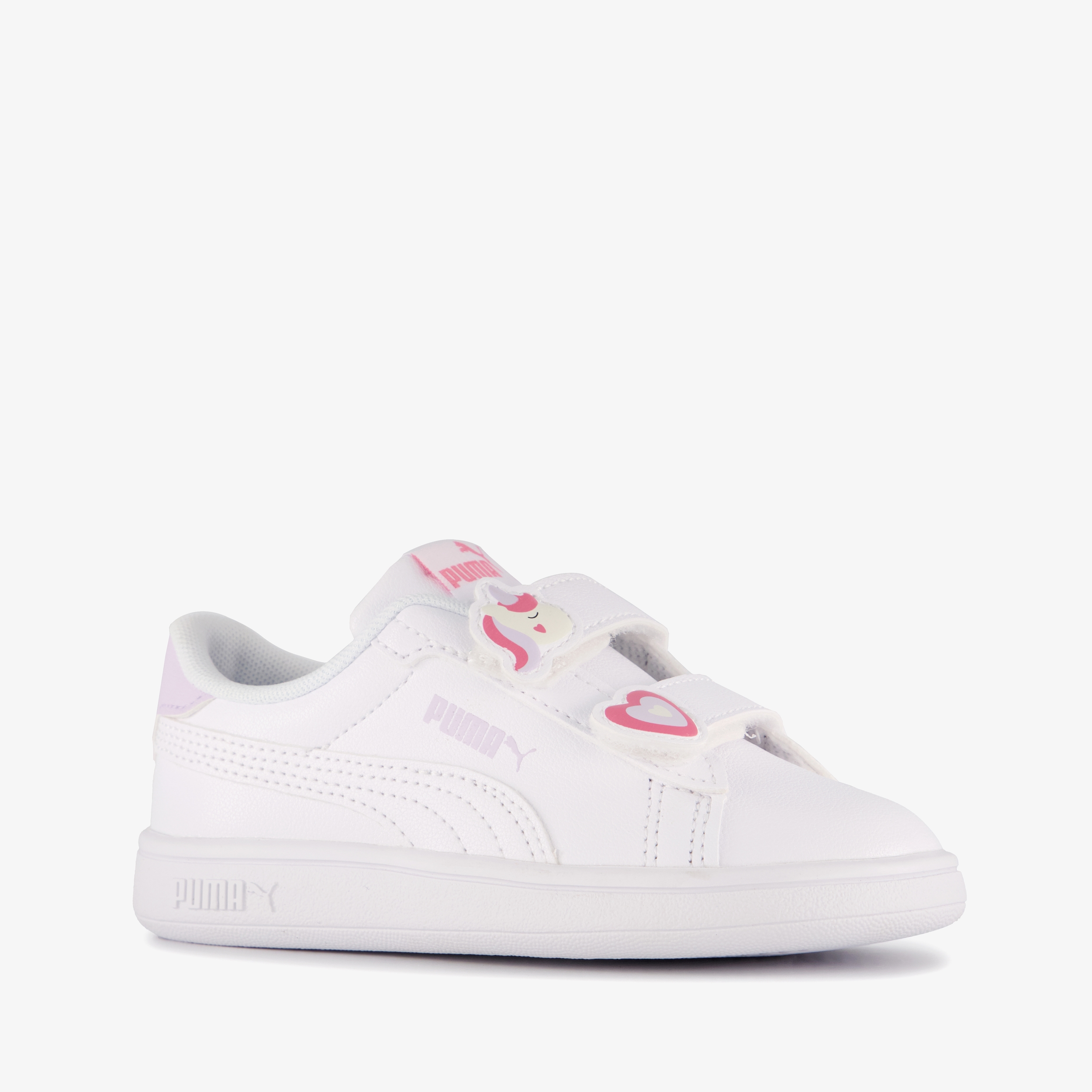 Puma Smash 3.0 Badges meisjes sneakers wit