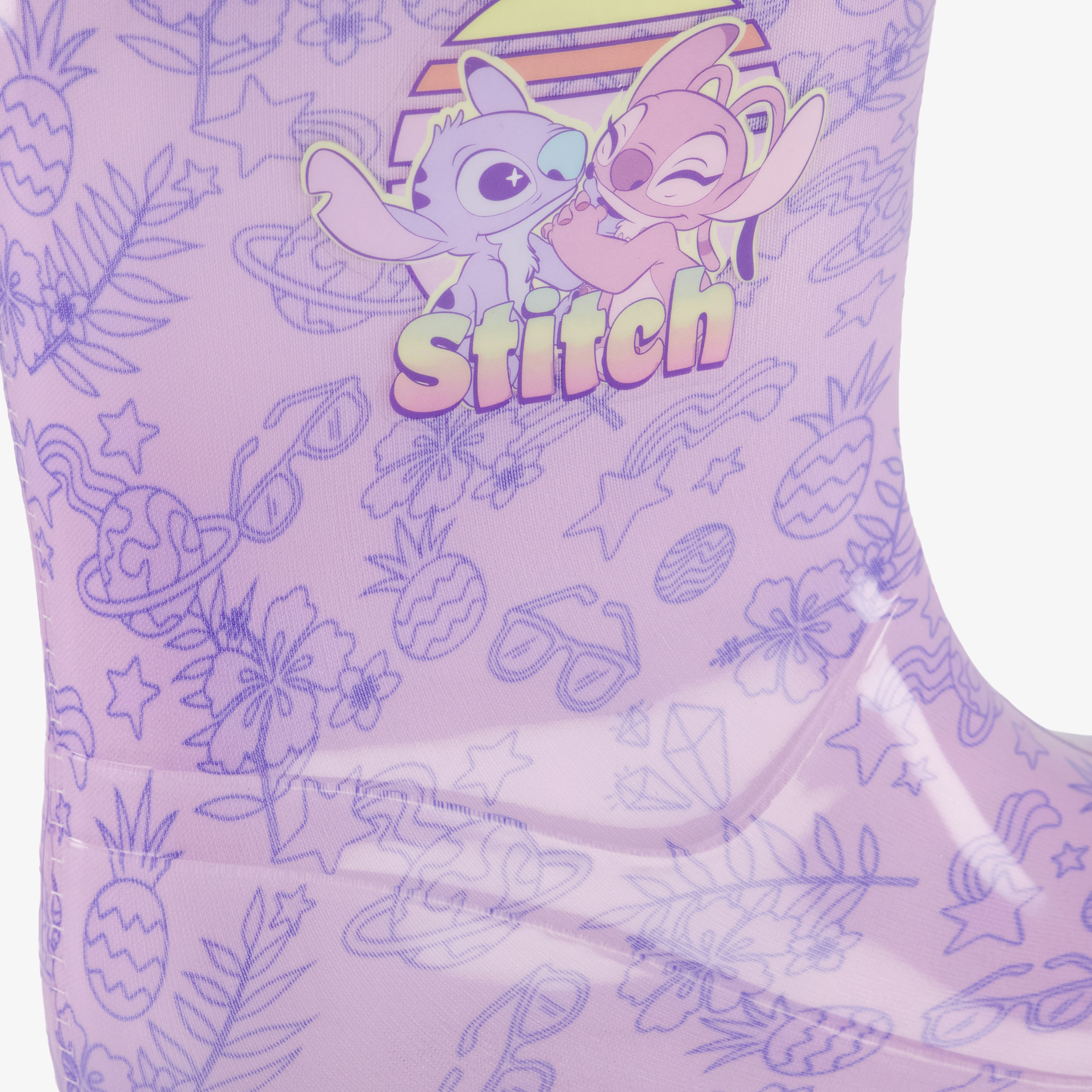 Lilo & Stitch kinder regenlaarzen paars meisjes – foto 5