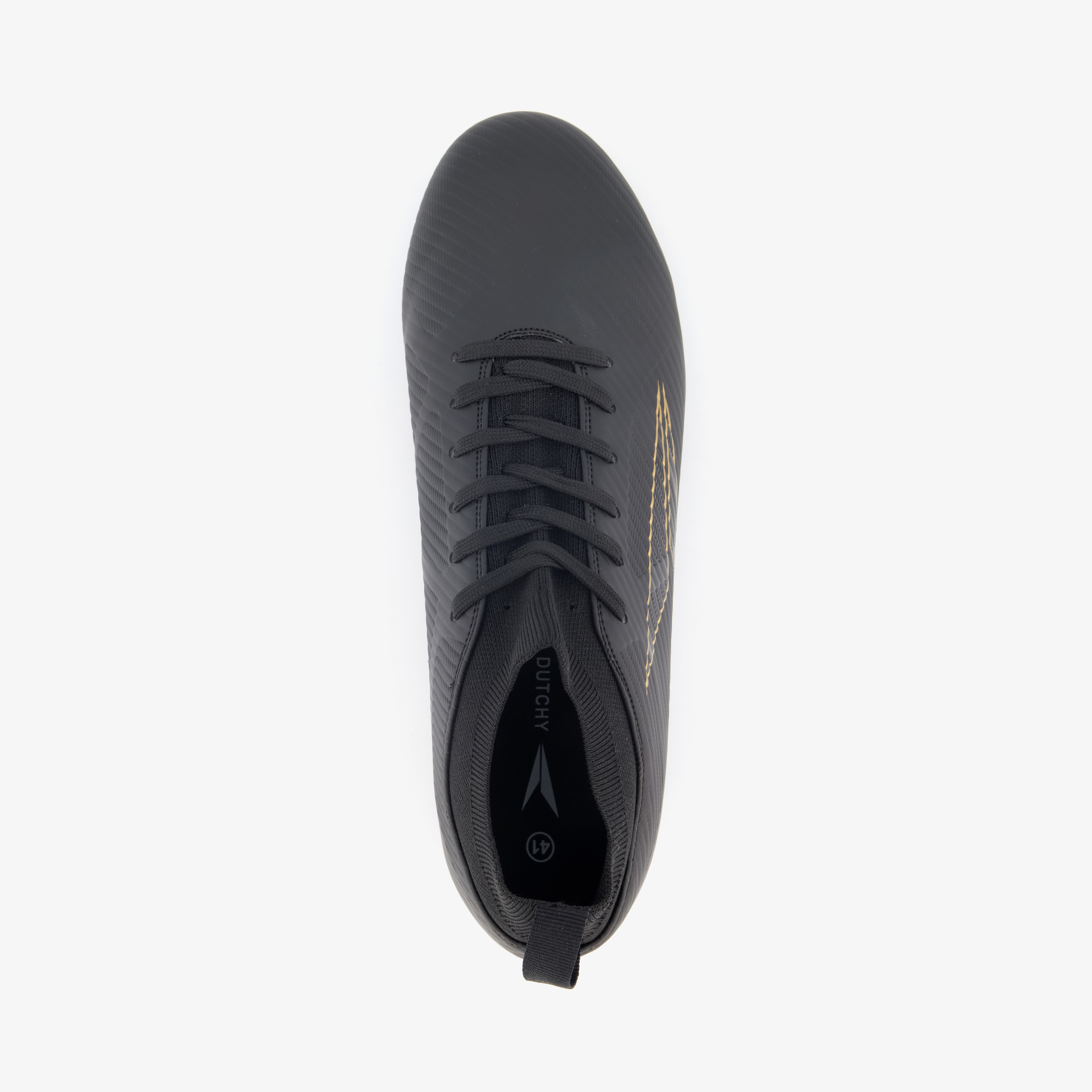 Dutchy FG heren voetbalschoenen zwart veldschoenen – foto 4