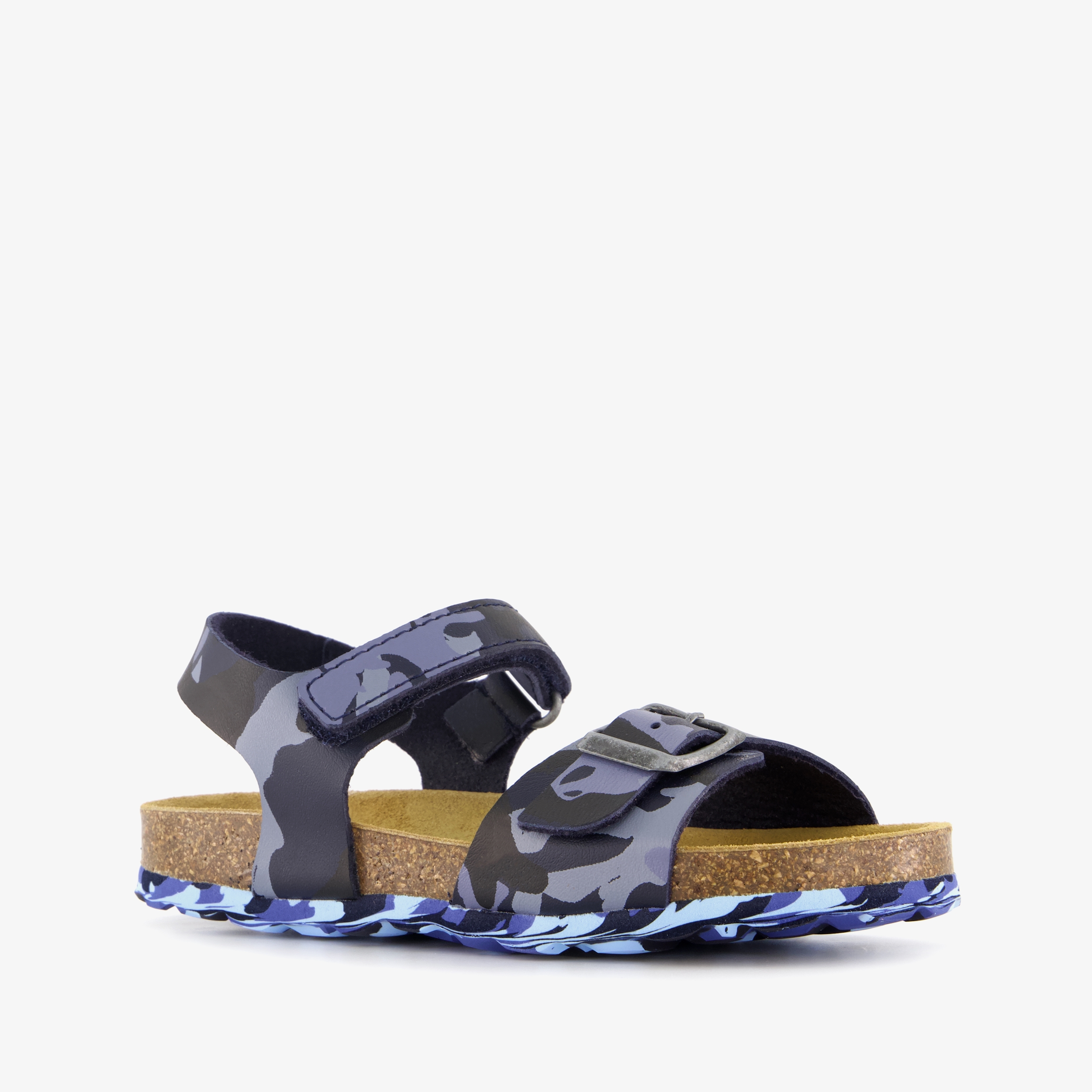 Hush Puppies kinder bio sandalen blauw camouflage