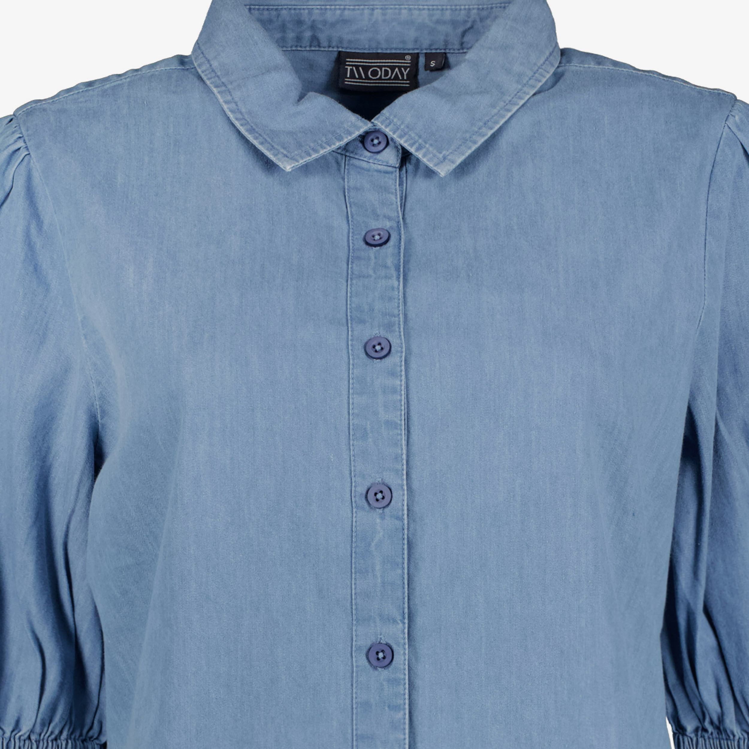 TwoDay dames spijkerblouse met korte pofmouwtjes t-shirts & tops – foto 2