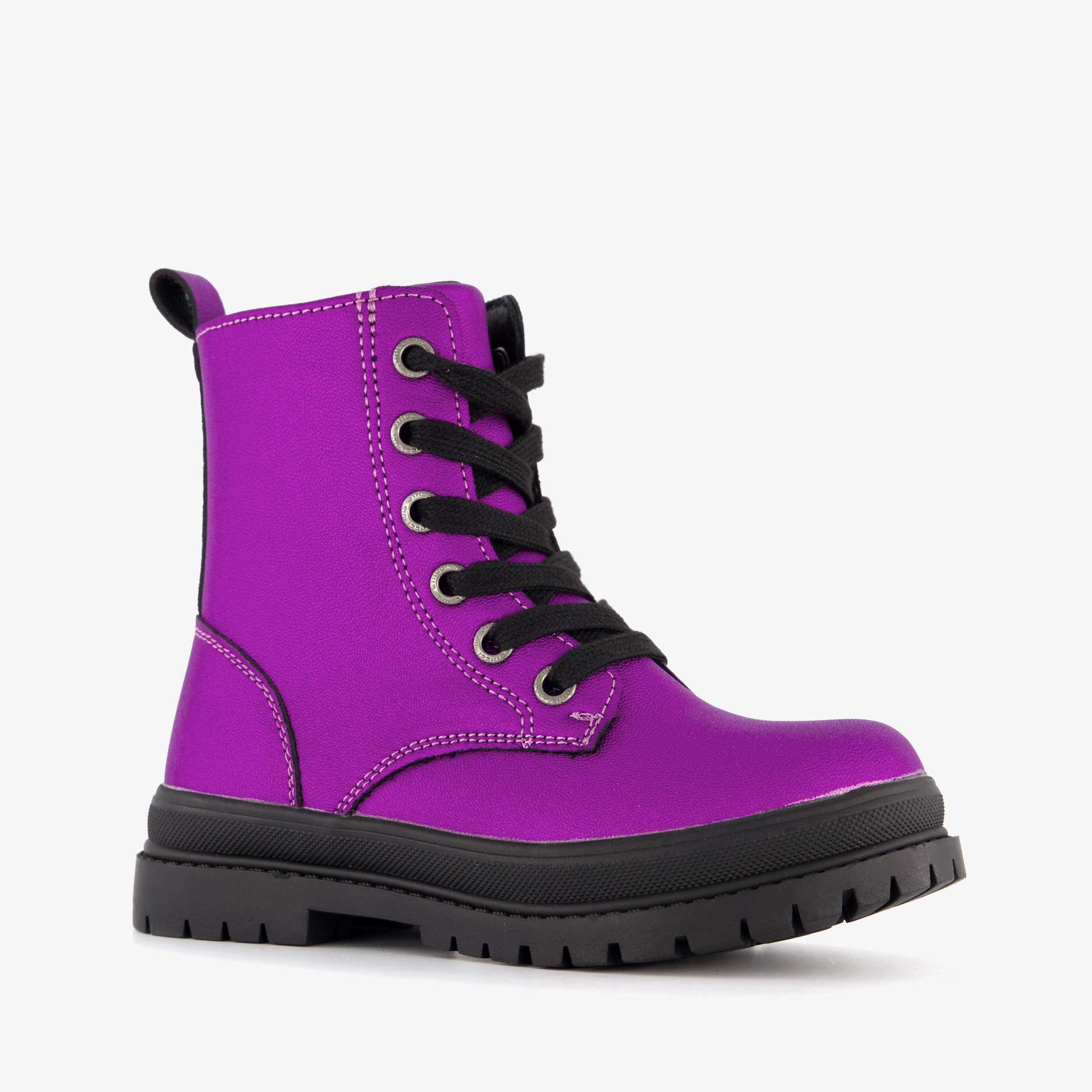 Blue Box meisjes veterboots paars