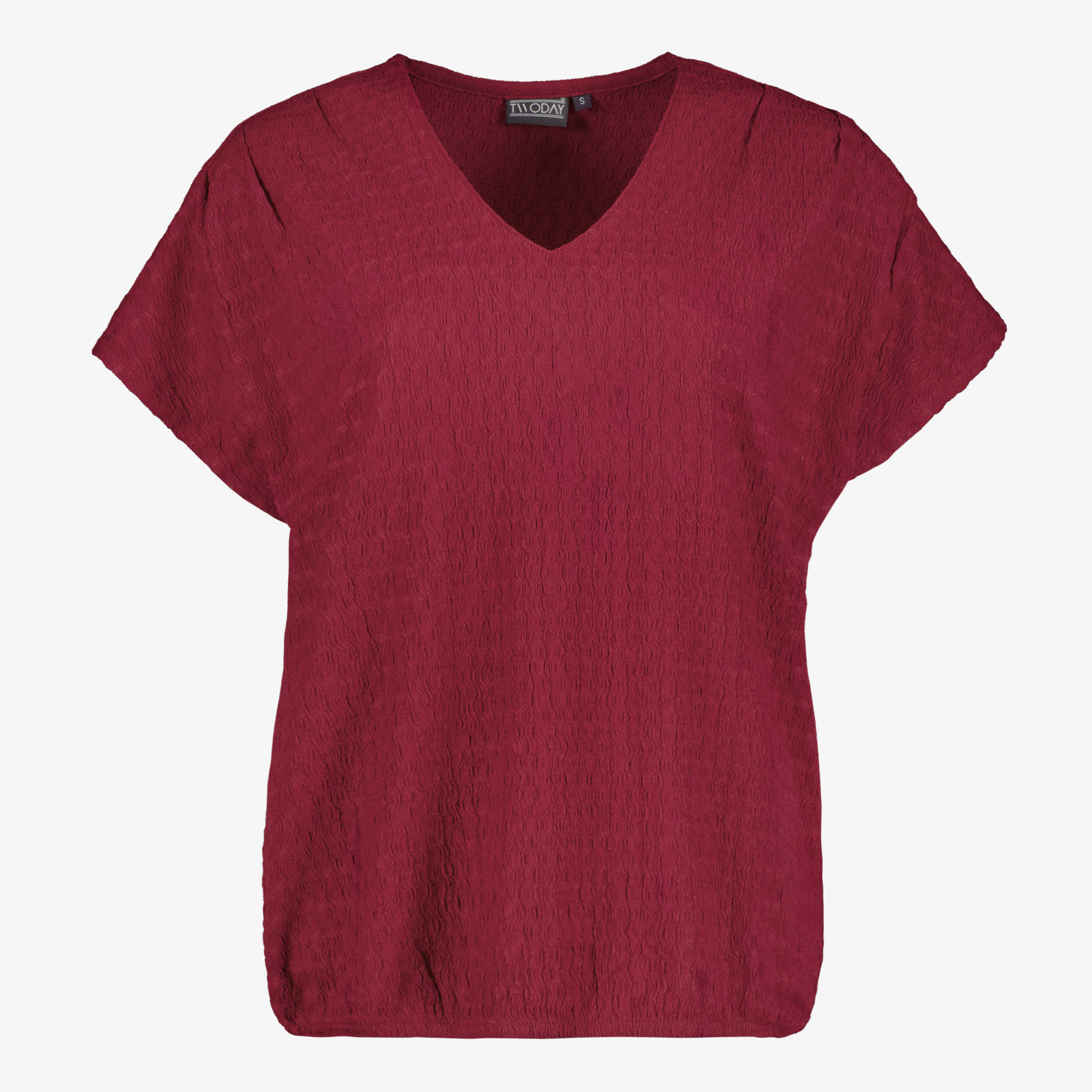 TwoDay dames T-shirt bordeauxrood t-shirts & tops