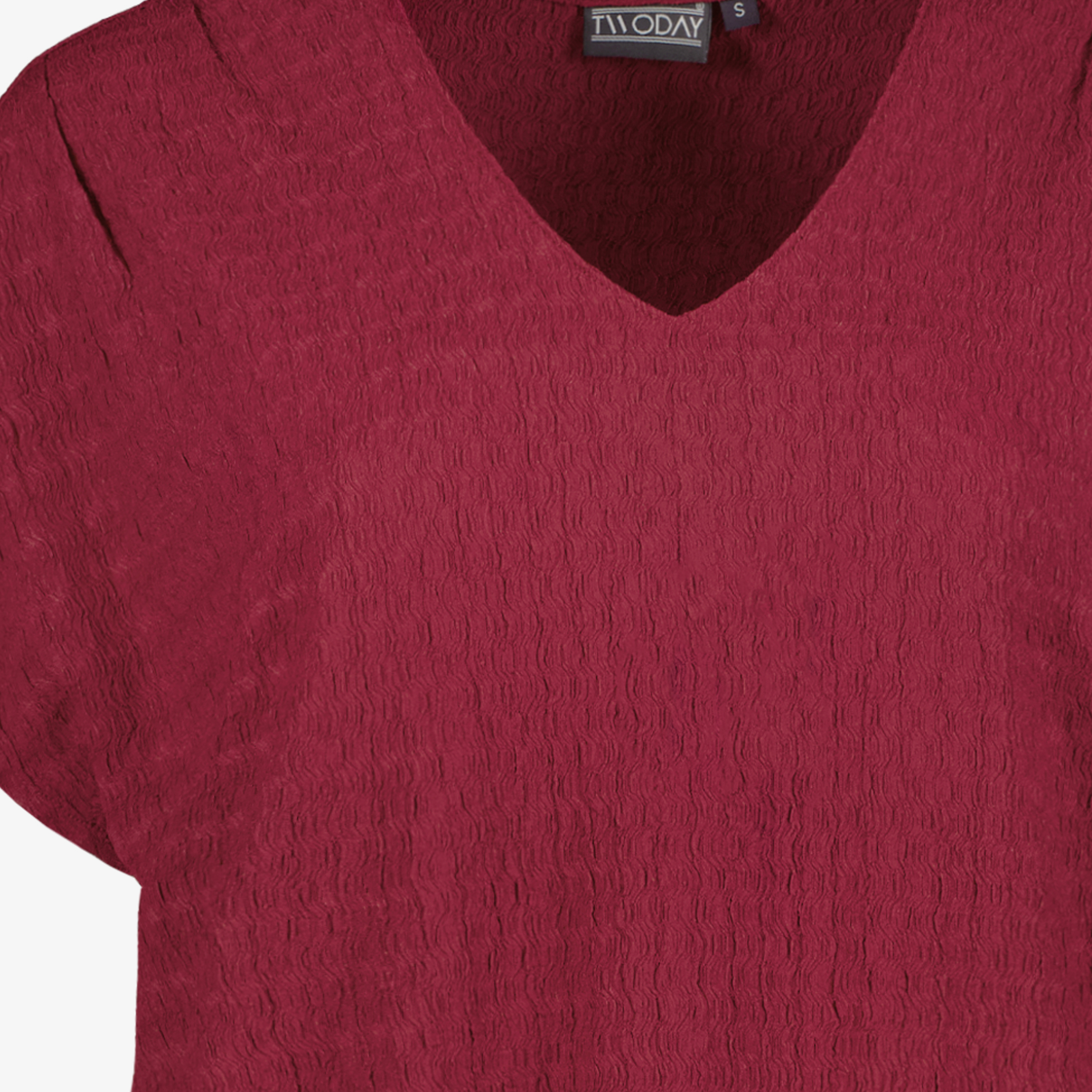 TwoDay dames T-shirt bordeauxrood t-shirts & tops – foto 2