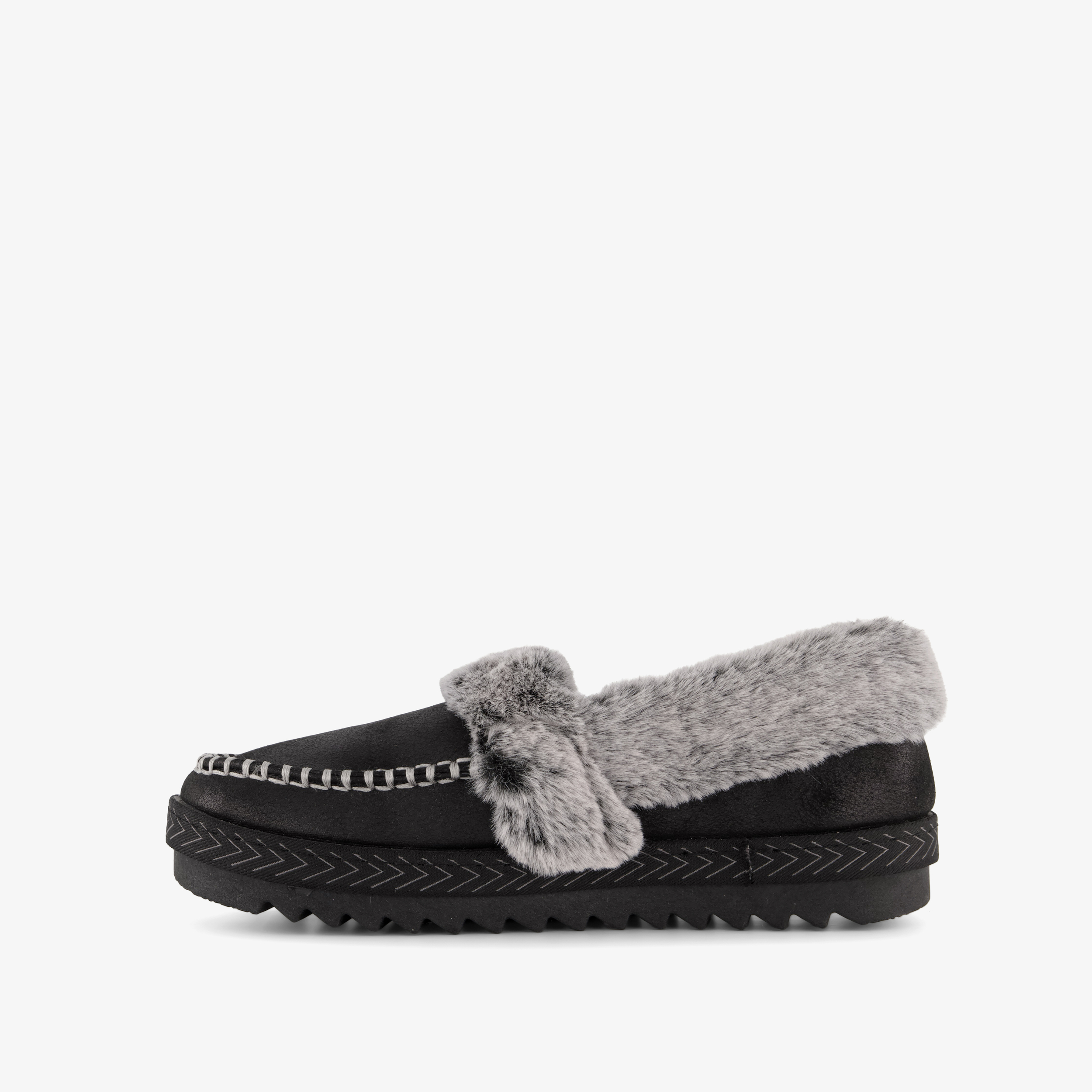 Skechers BOBS Cozy Kiss Snug Stitch sloffen voor dames - zwart