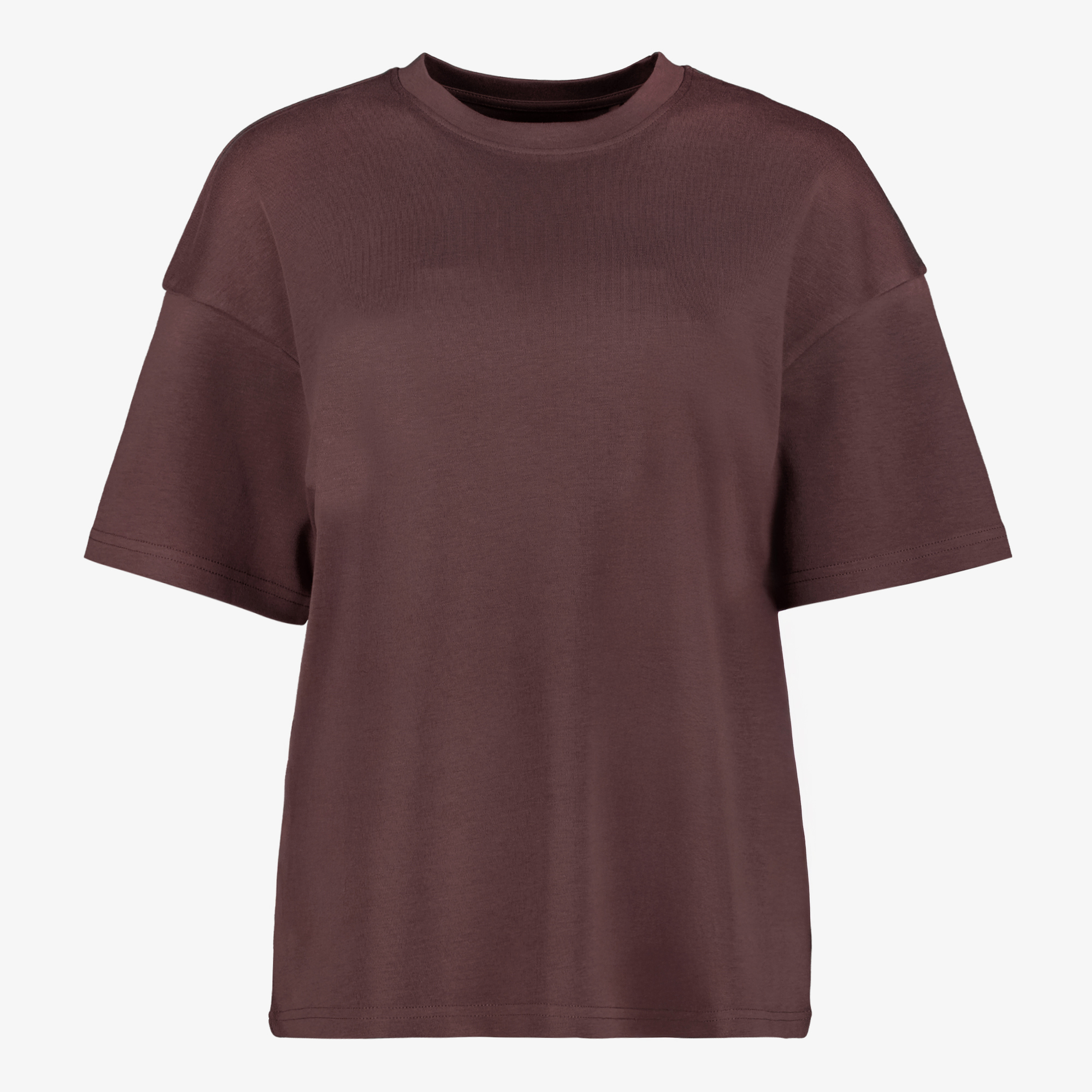 TwoDay oversized dames T-shirt bruin t-shirts & tops