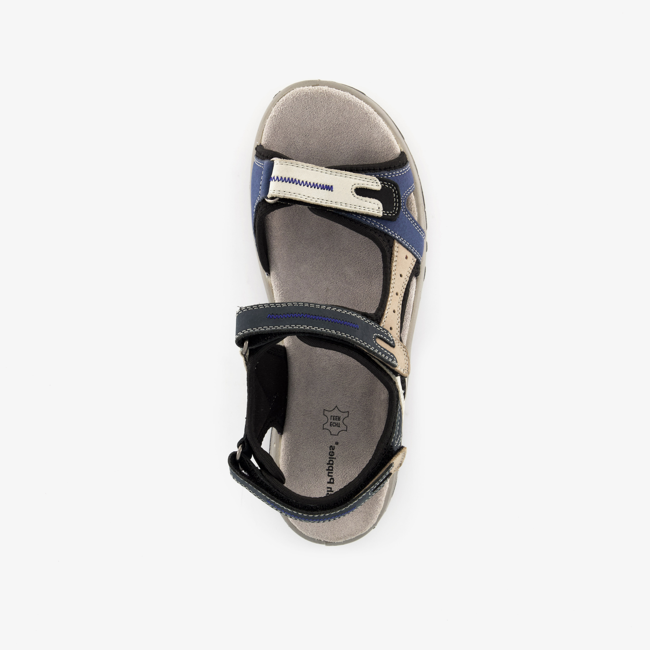 Hush Puppies leren dames sandalen beige blauw – foto 4