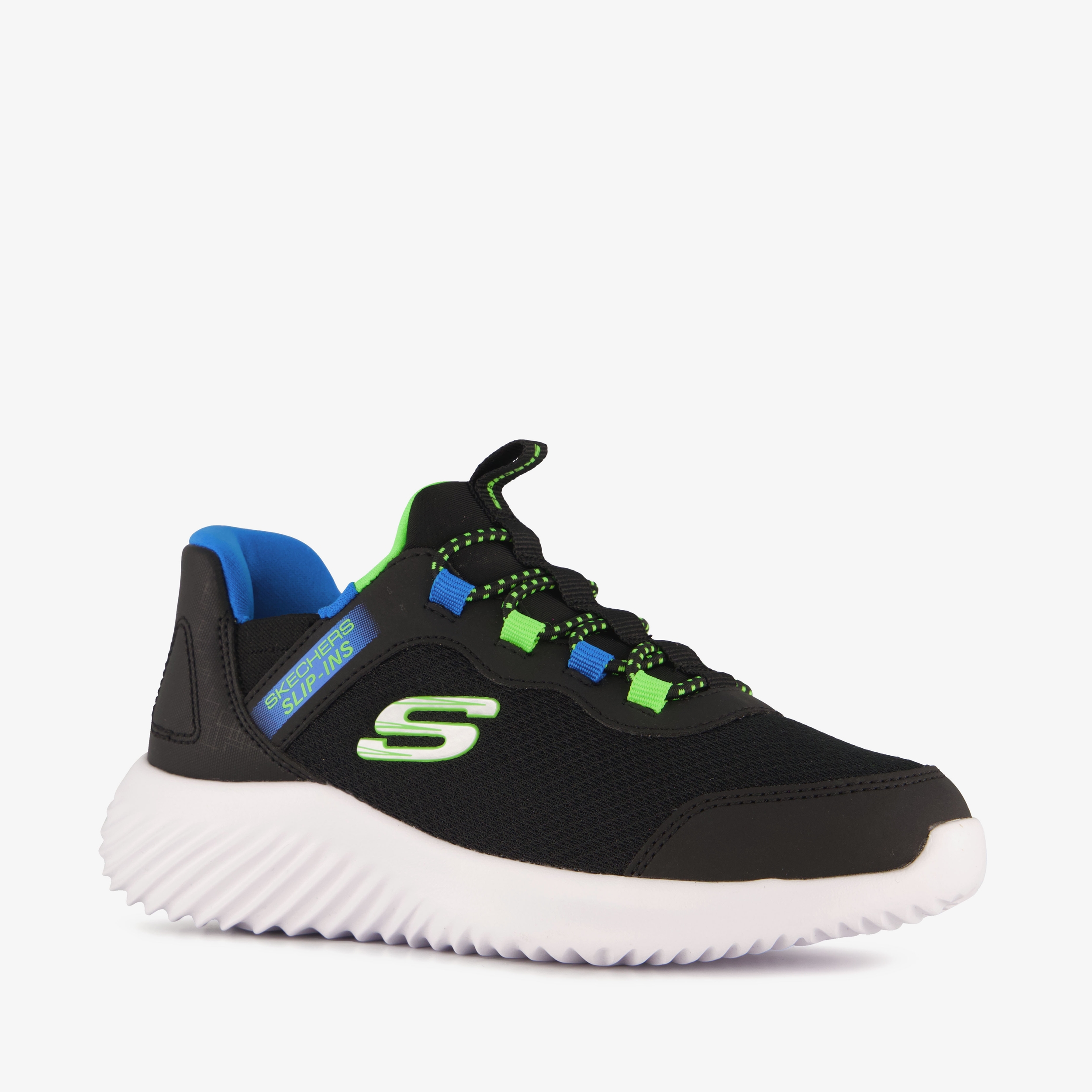 Skechers Slip-ins Bounder jongens sneakers zwart