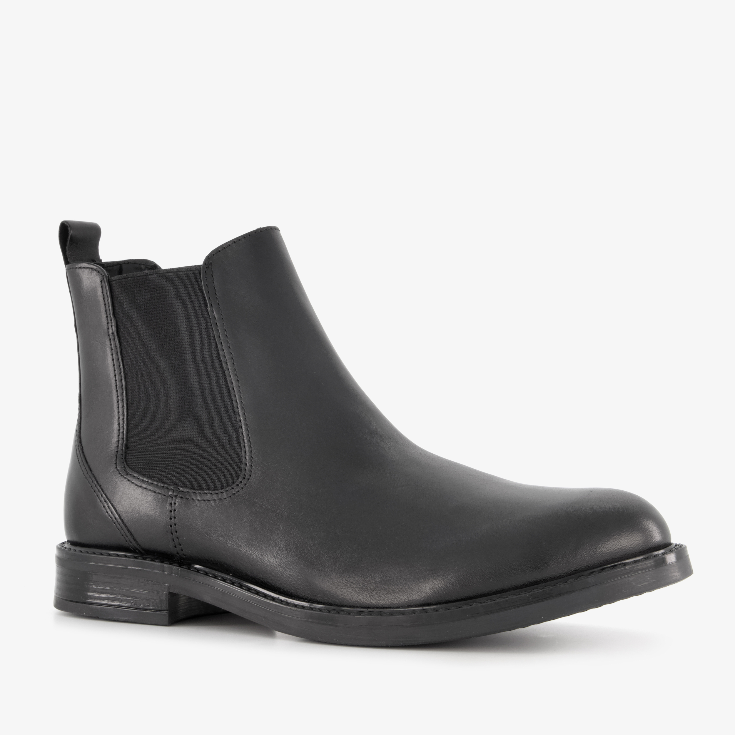 Van Beers leren Chelsea boots zwart heren