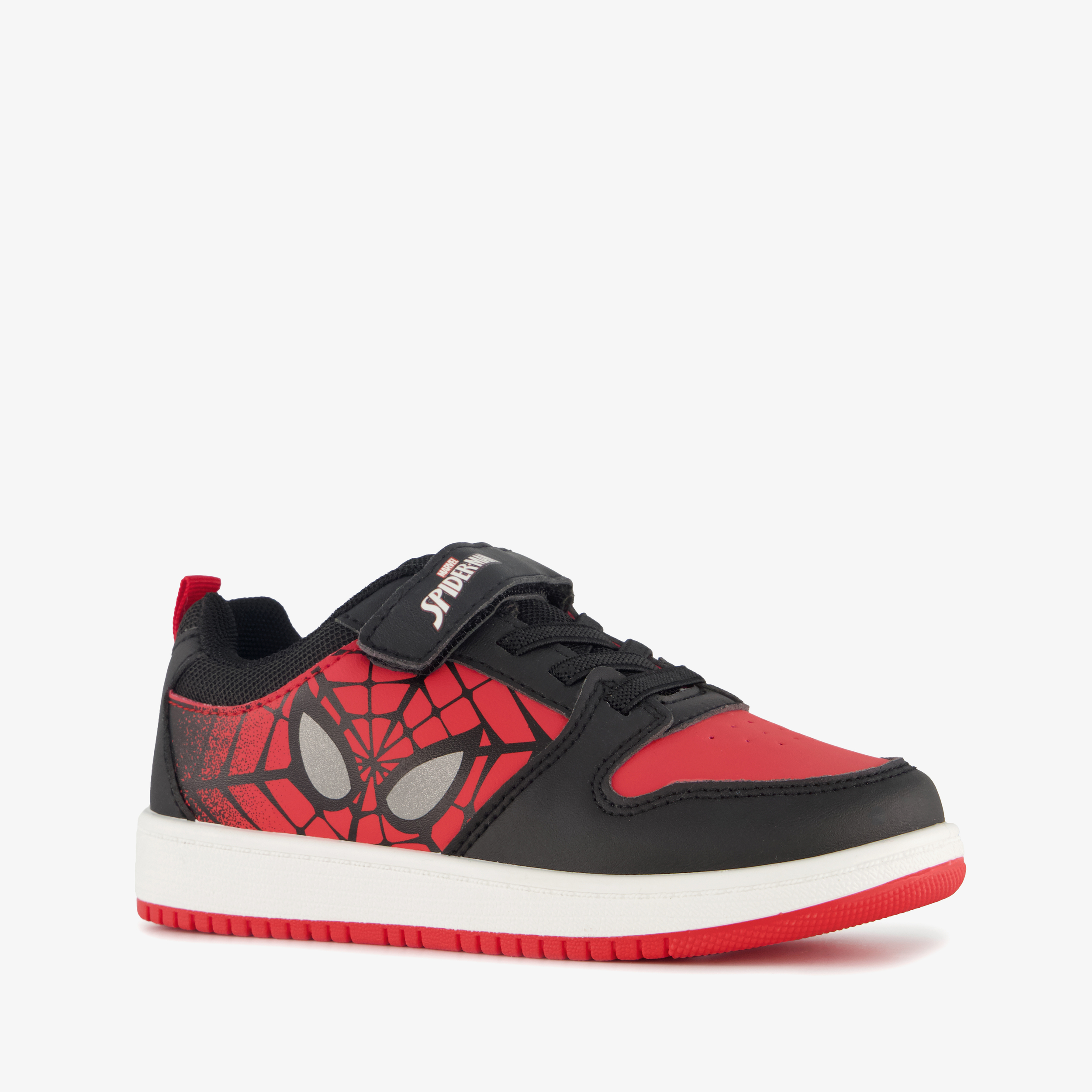Spider-Man jongens sneakers rood zwart