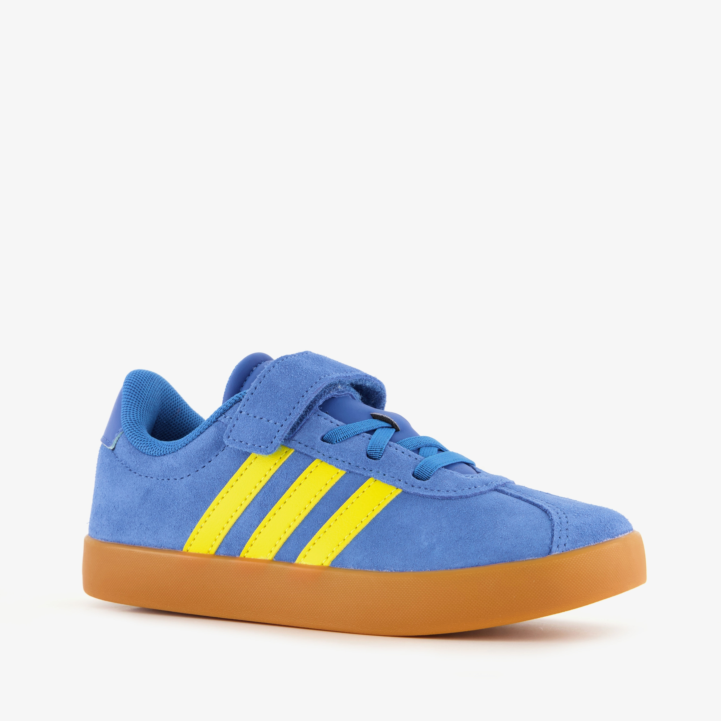 Adidas VL Court 3.0 kinder sneakers blauw geel