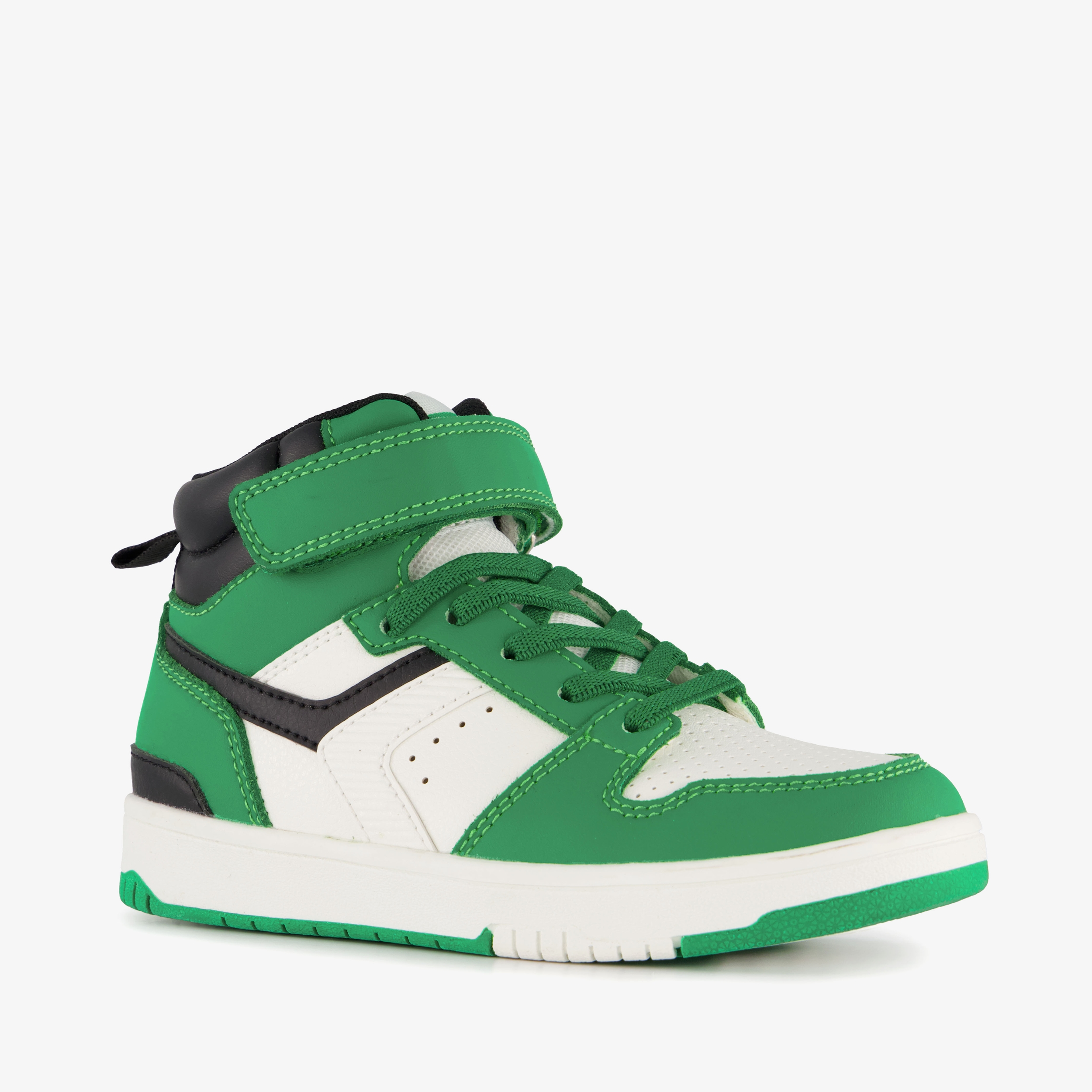 Blue Box hoge jongens sneakers groen wit