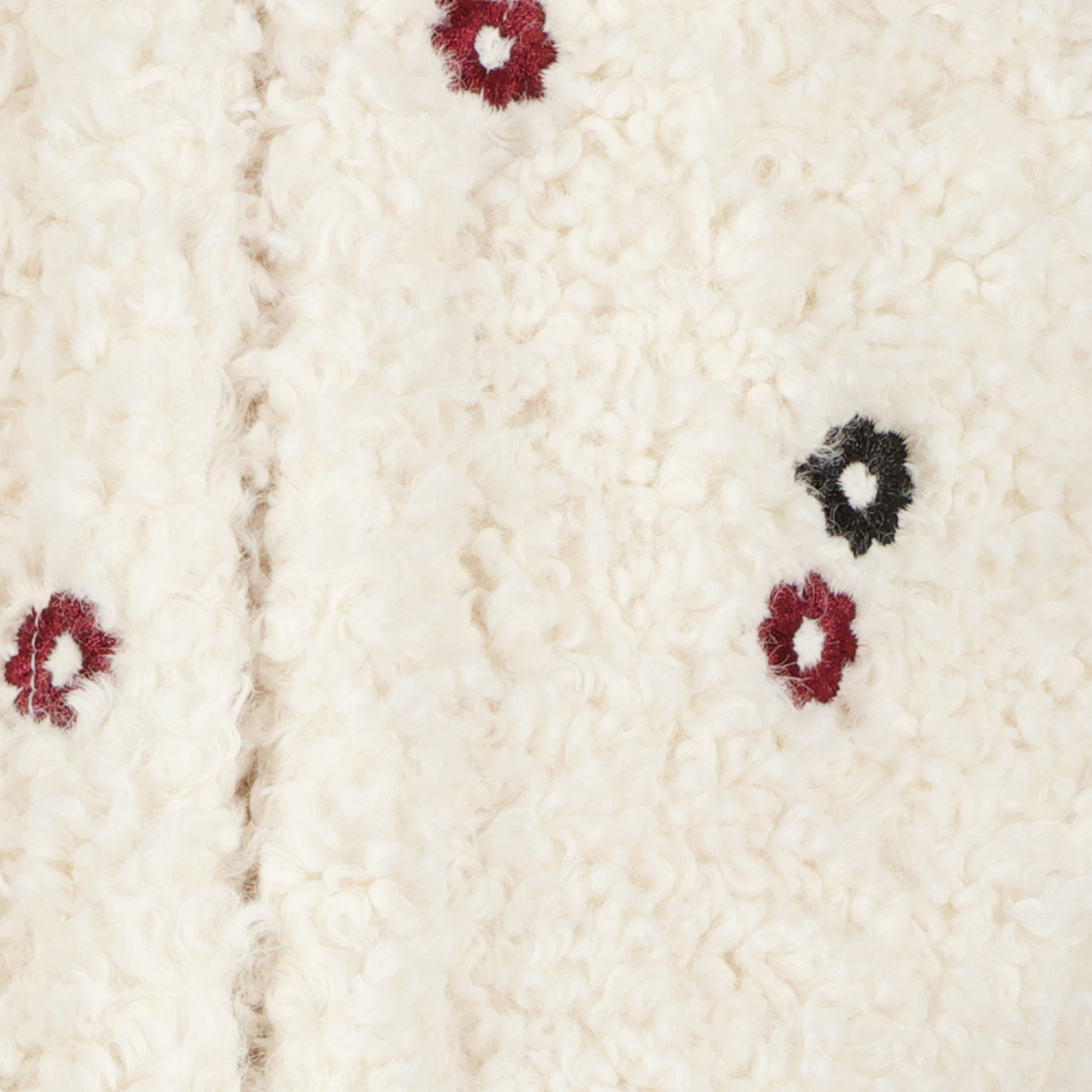 TwoDay meisjes teddy gilet met bloemetjes wit – foto 2