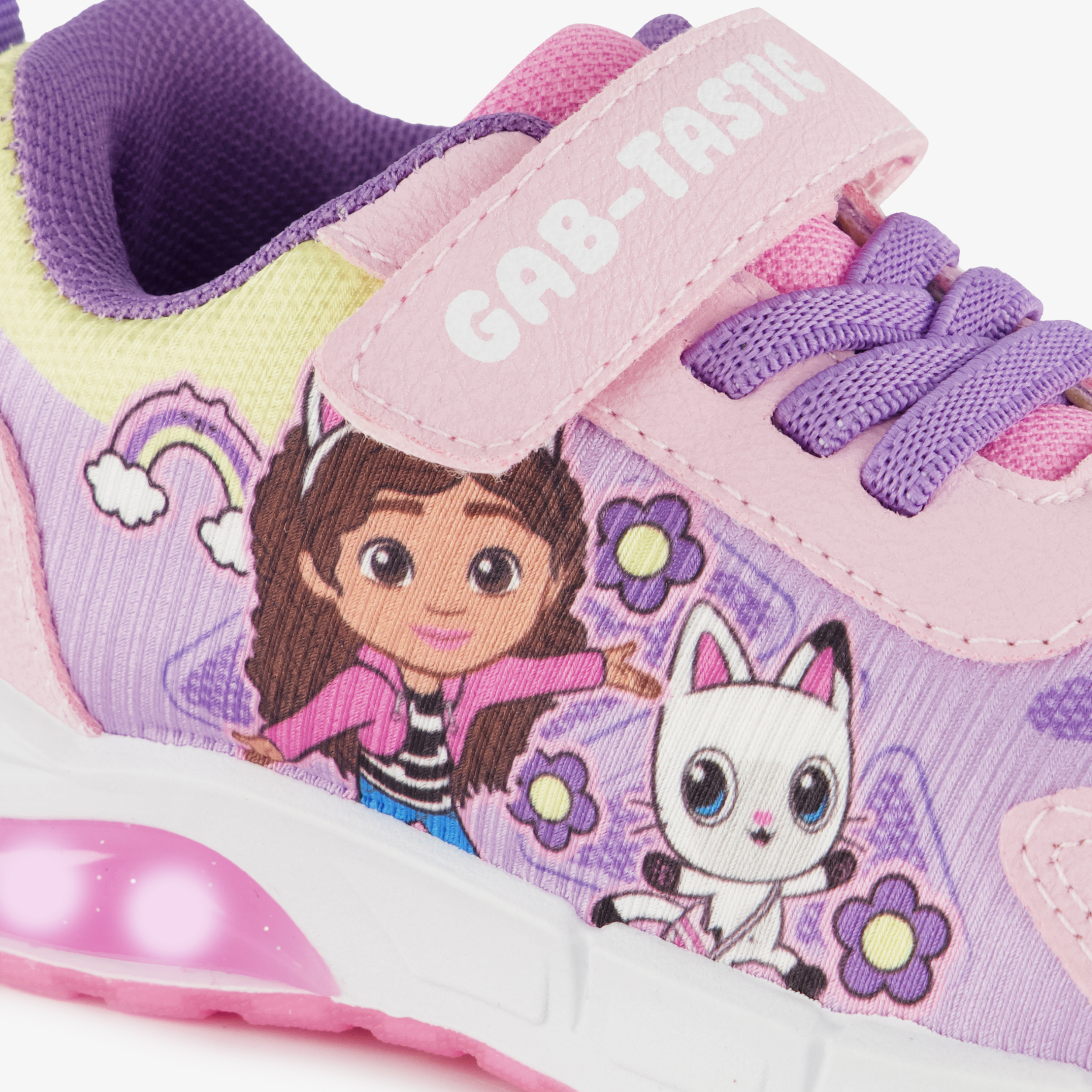 Gabby meisjes sneakers met lichtjes in pastelkleuren – foto 5
