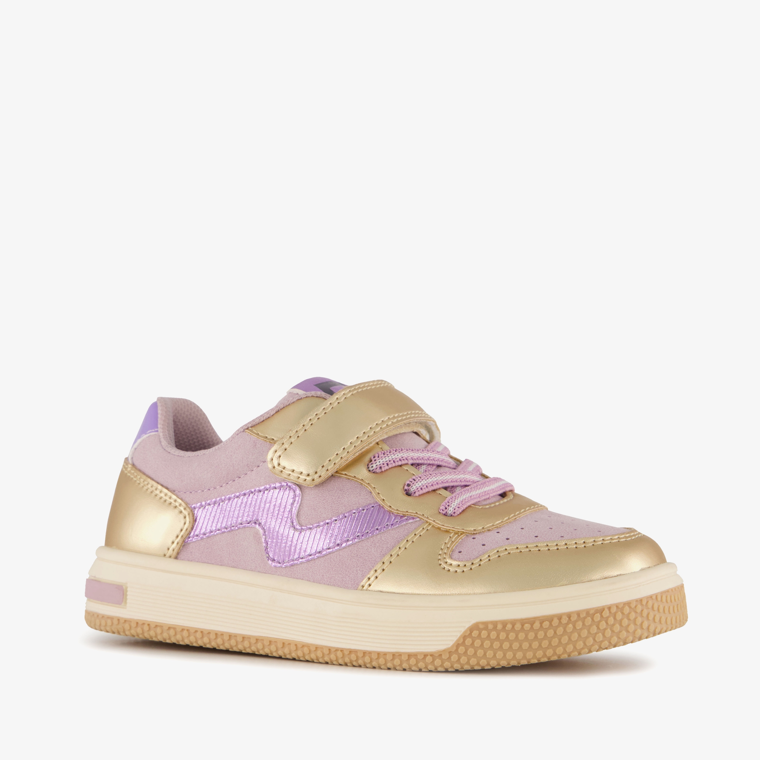 Blue Box meisjes sneakers goud paars