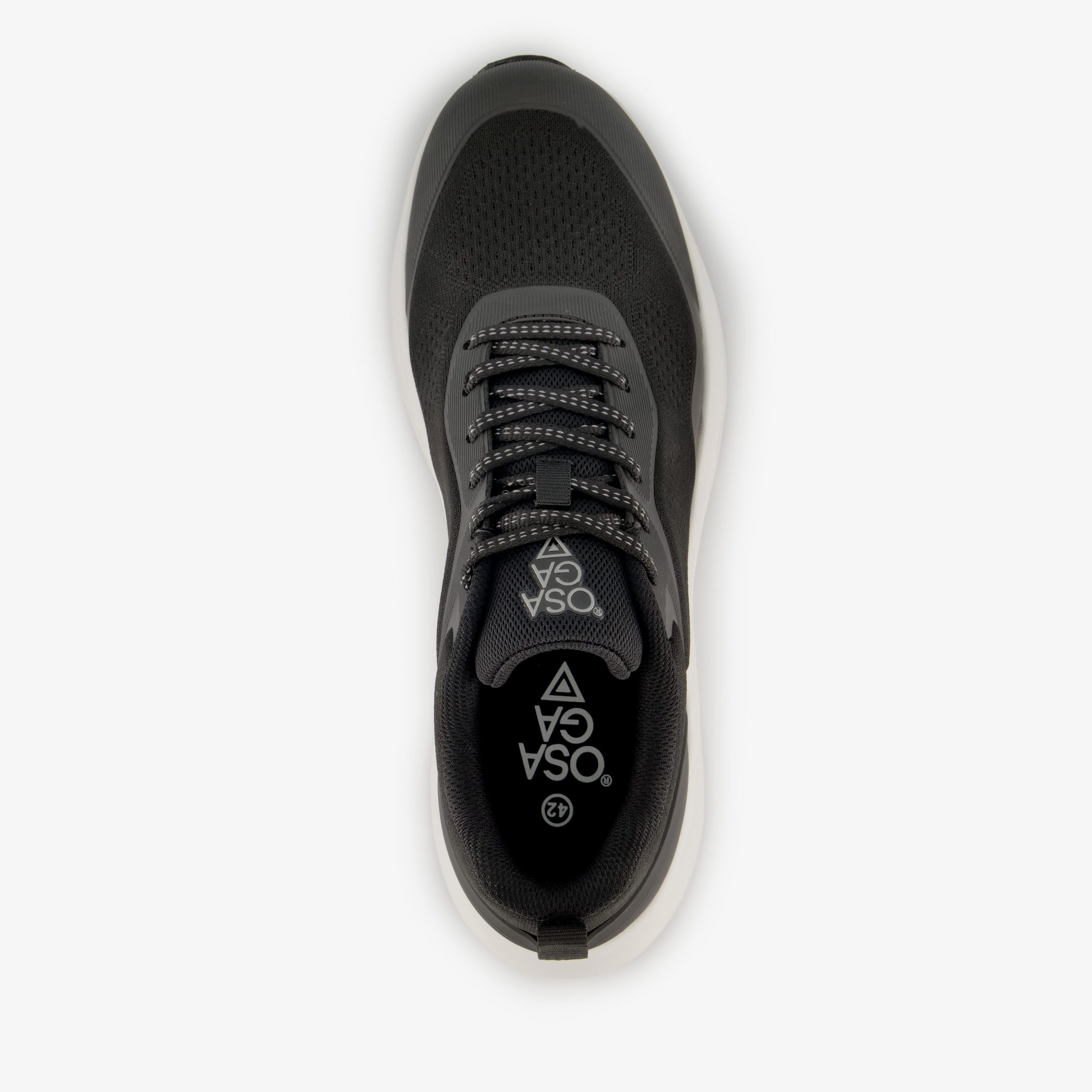 Osaga heren hardloopschoenen zwart wit – foto 4