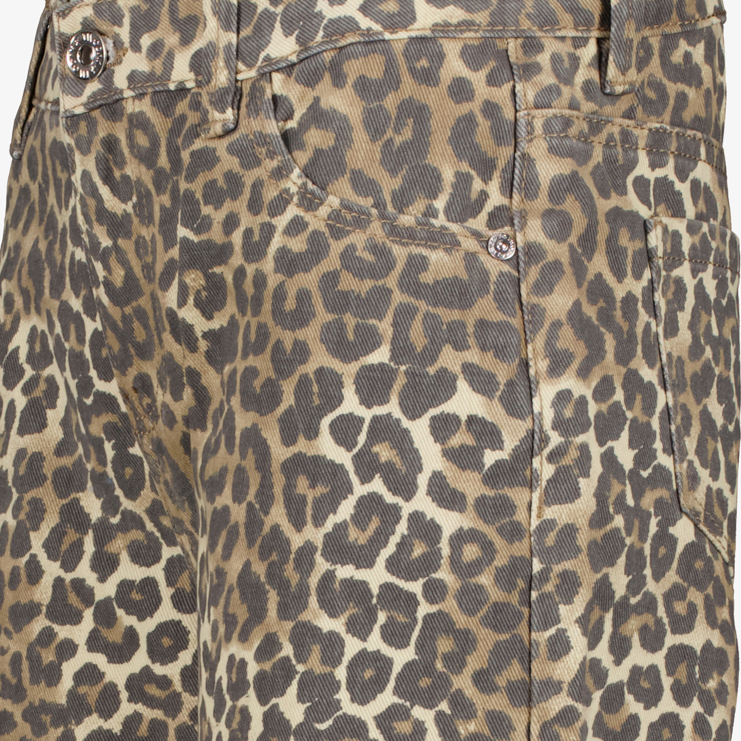 TwoDay meisjes wide leg jeans met luipaardprint bruin broeken & shorts – foto 2