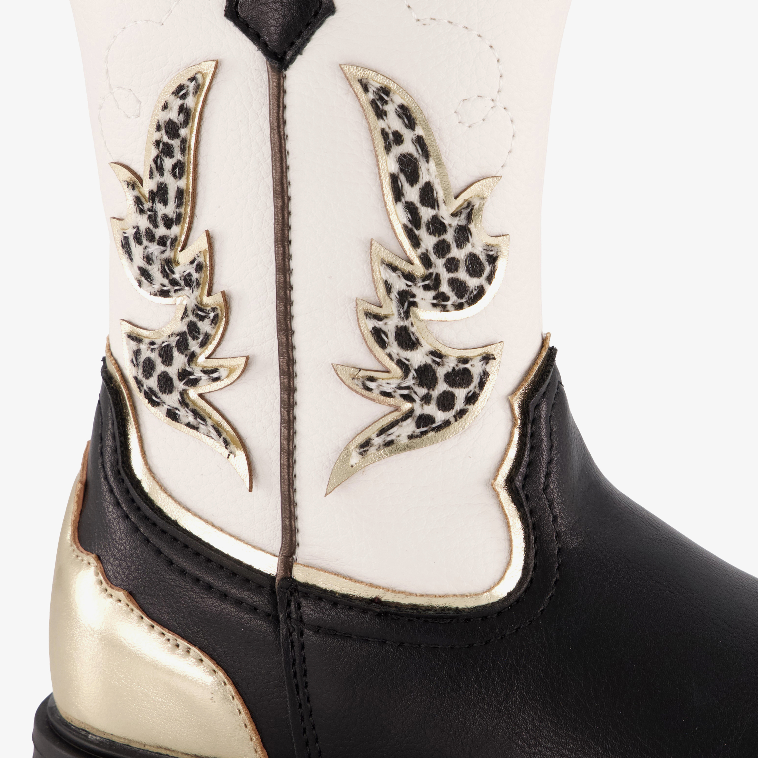 Blue Box meisjes cowboylaarzen zwart wit – foto 5