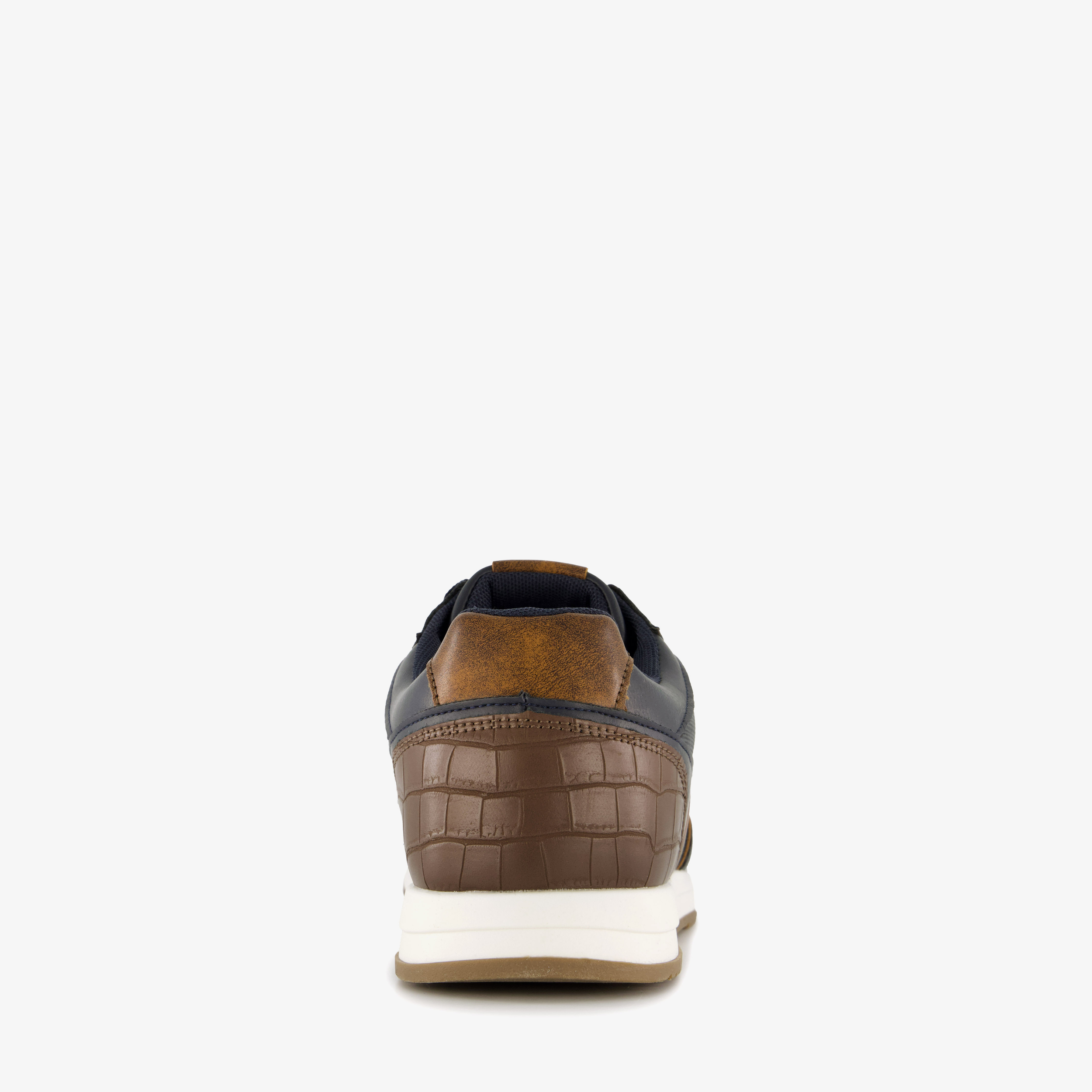 Blue Box heren sneakers blauw cognac – foto 2