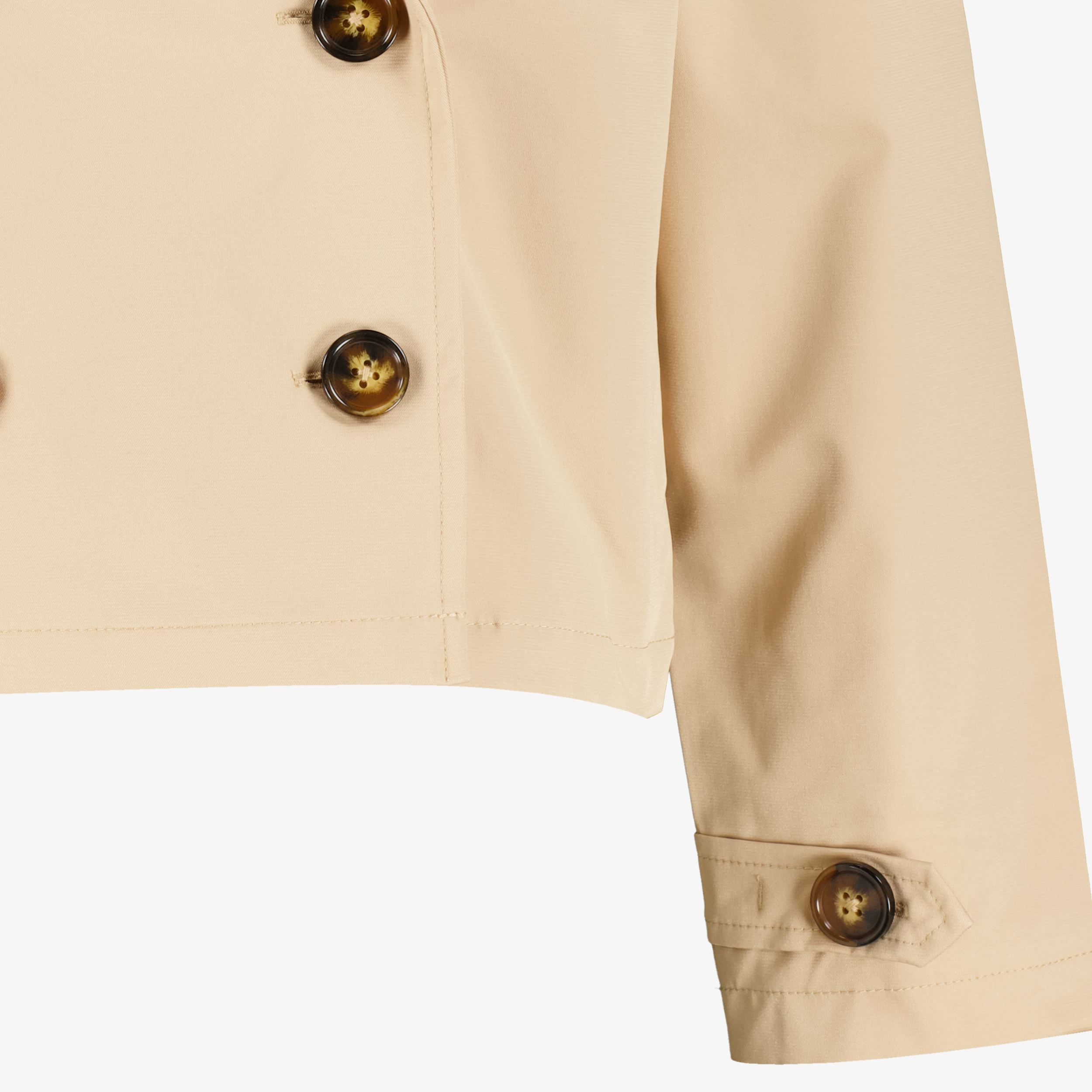 TwoDay korte meisjes trenchcoat beige zomerjassen – foto 2