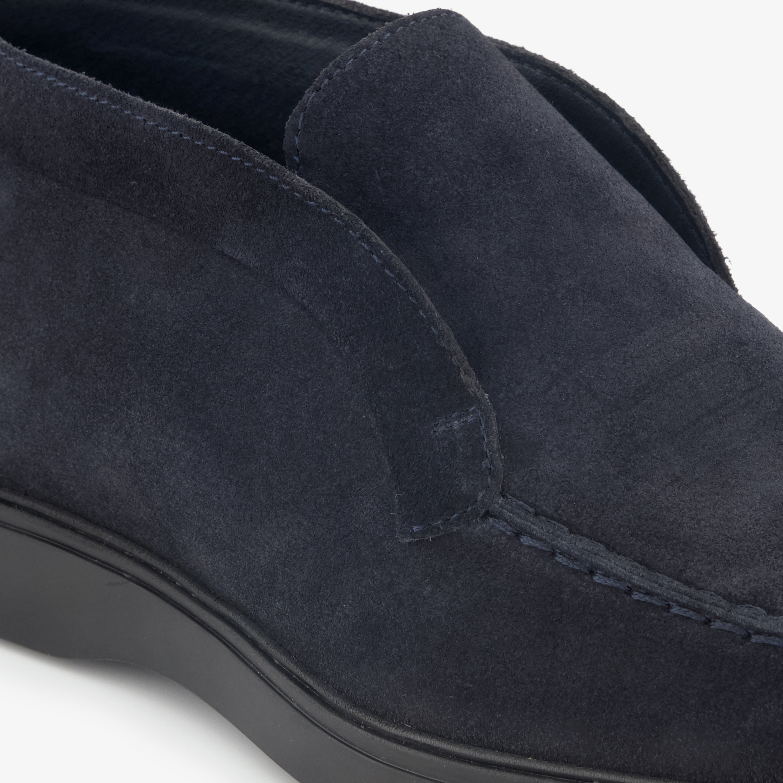 Van Beers suède heren instappers donkerblauw – foto 5