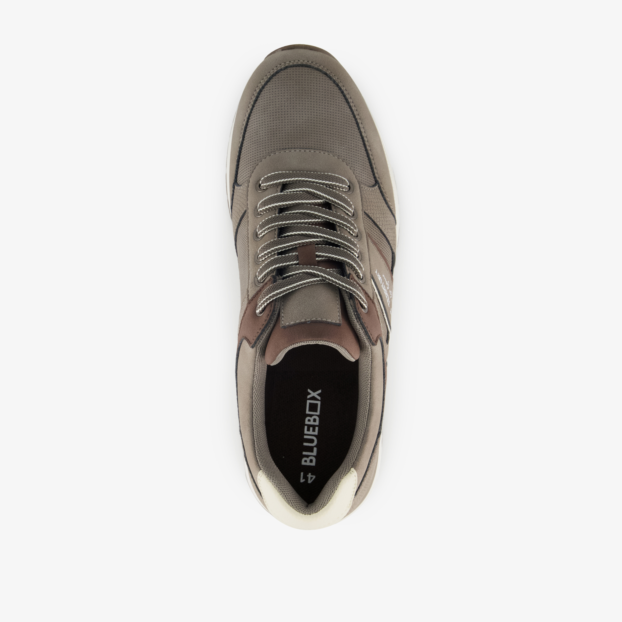 Blue Box heren sneakers beige bruin – foto 4