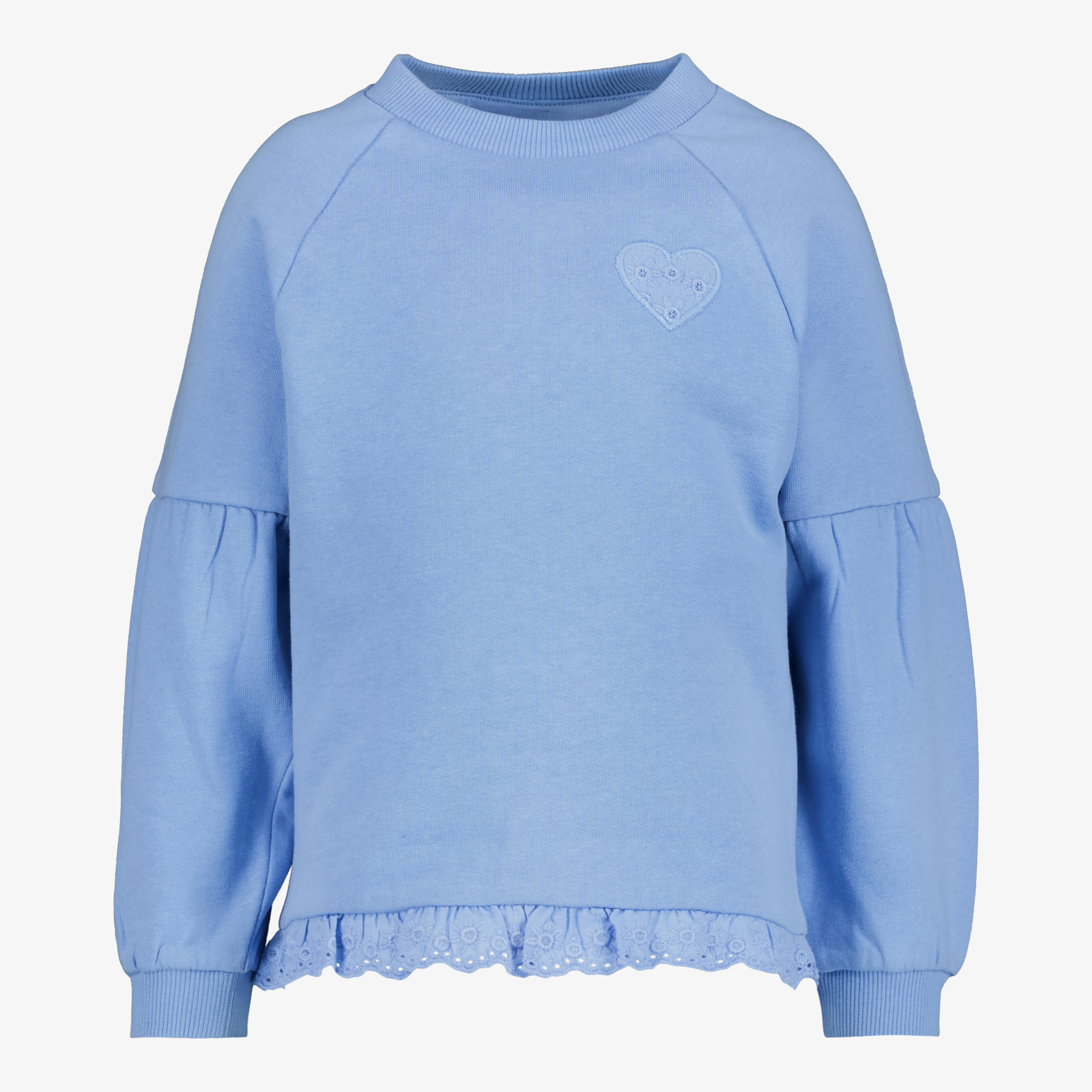 TwoDay meisjes sweater met pofmouwen blauw truien & vesten