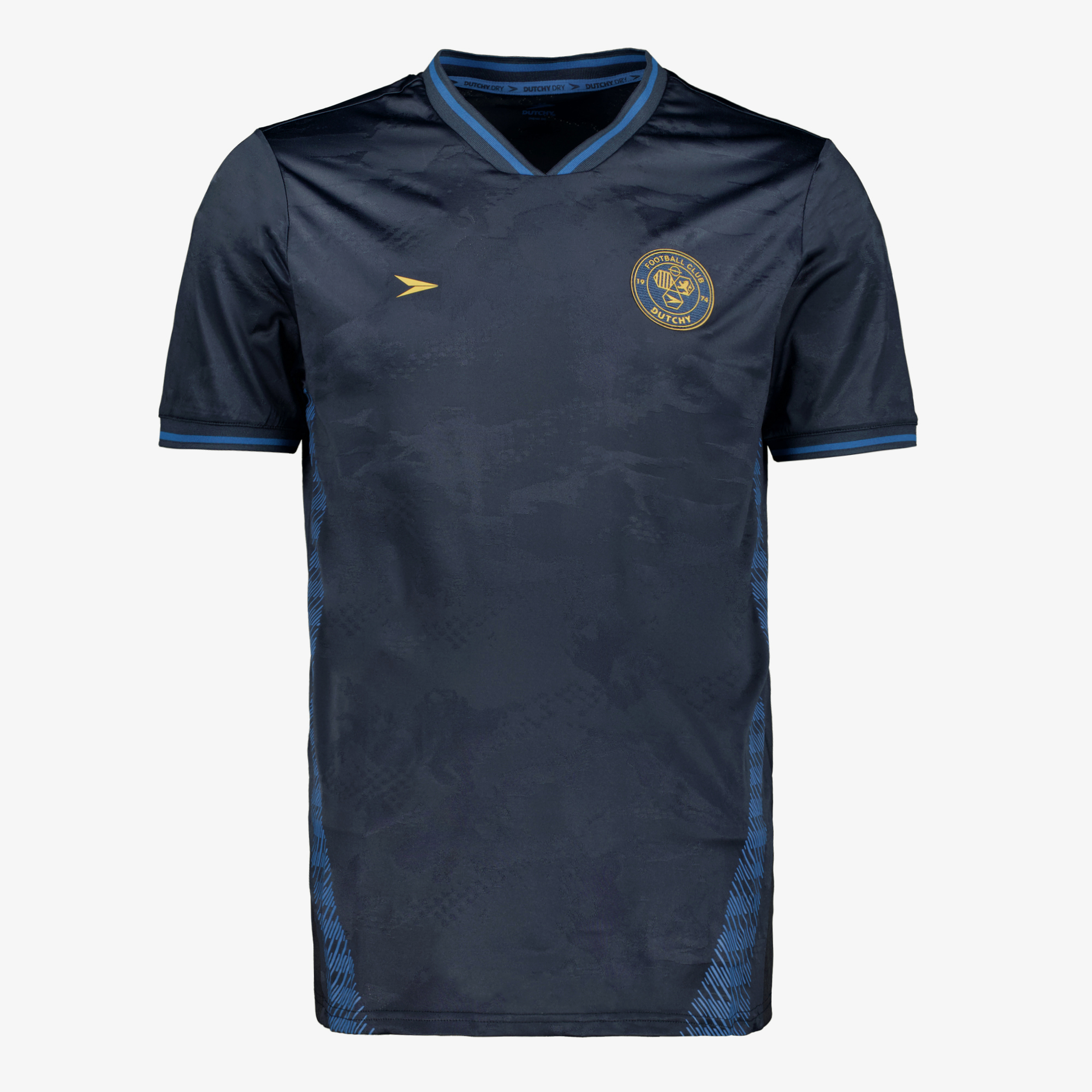 Dutchy Dry heren voetbal T-shirt donkerblauw sport & spel