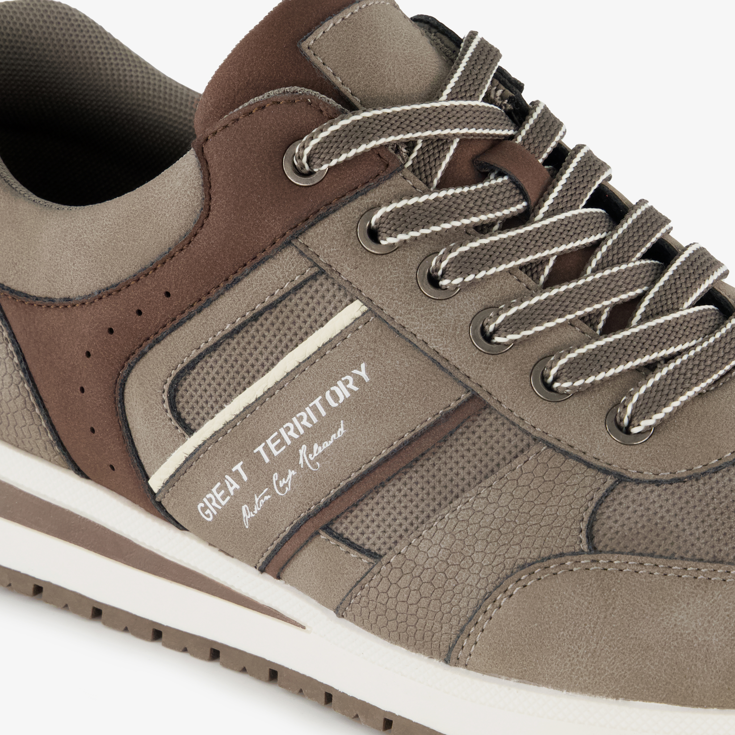Blue Box heren sneakers beige bruin – foto 5