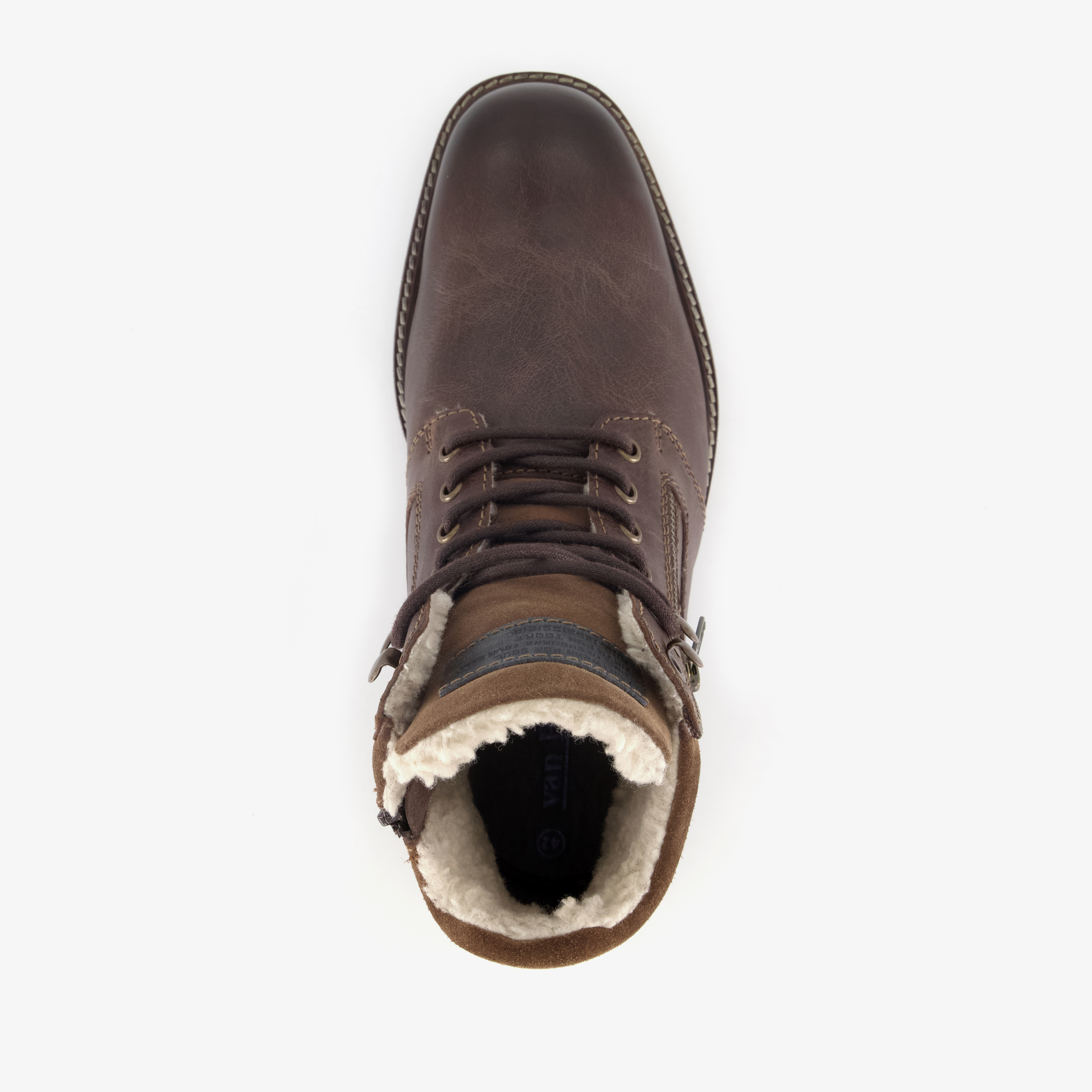 Van Beers leren heren veterboots bruin – foto 4