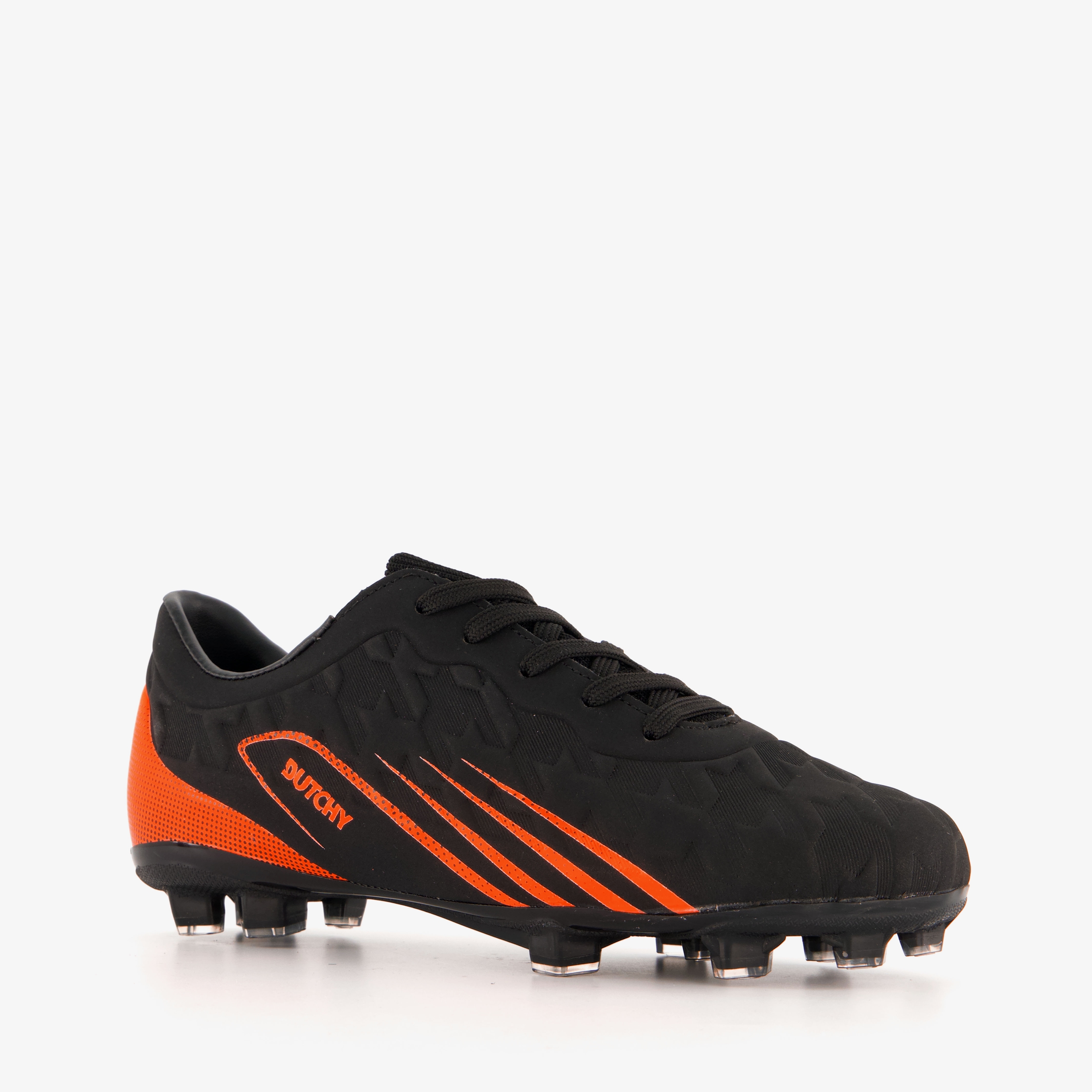 Dutchy kinder voetbalschoenen FG zwart oranje