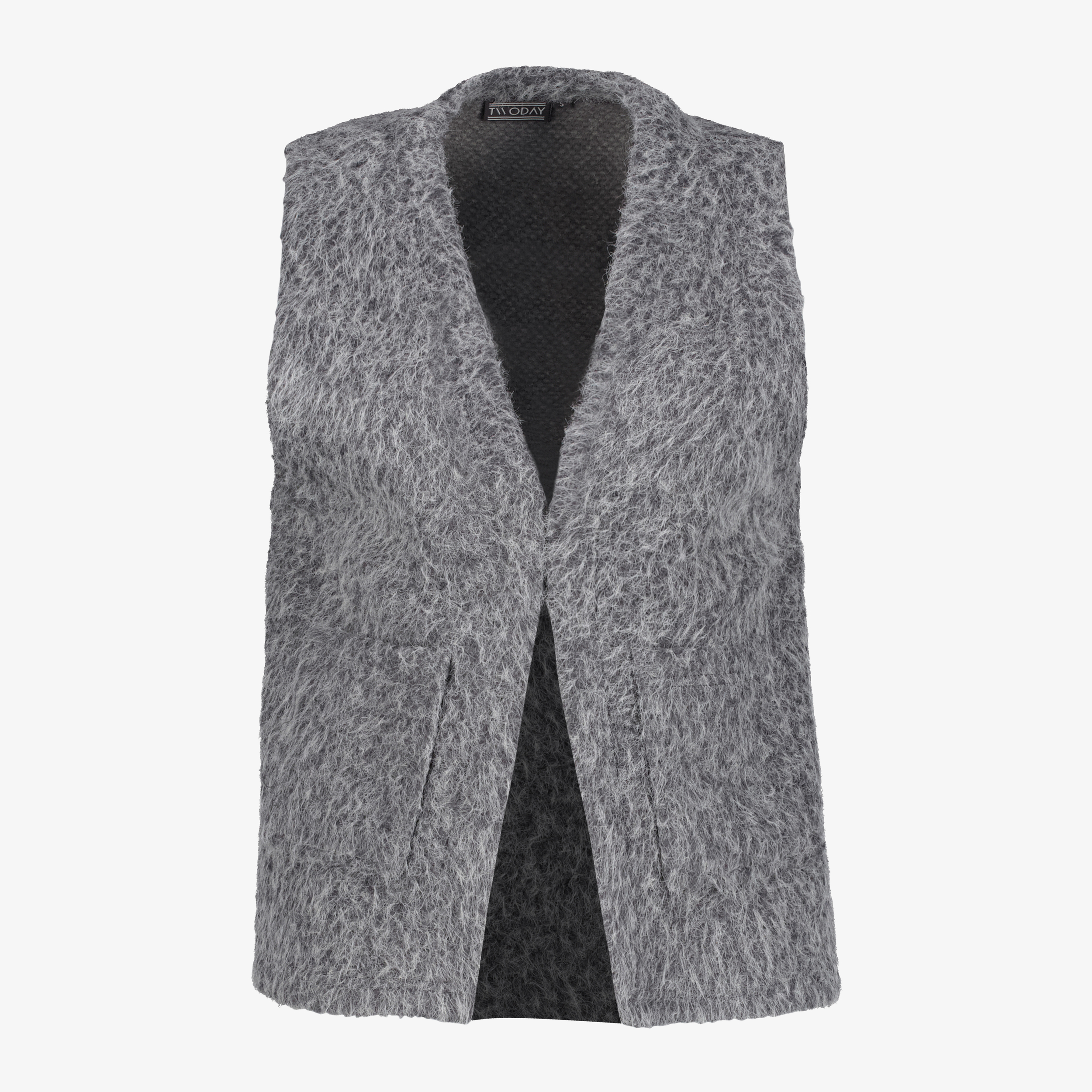 TwoDay dames gilet grijs