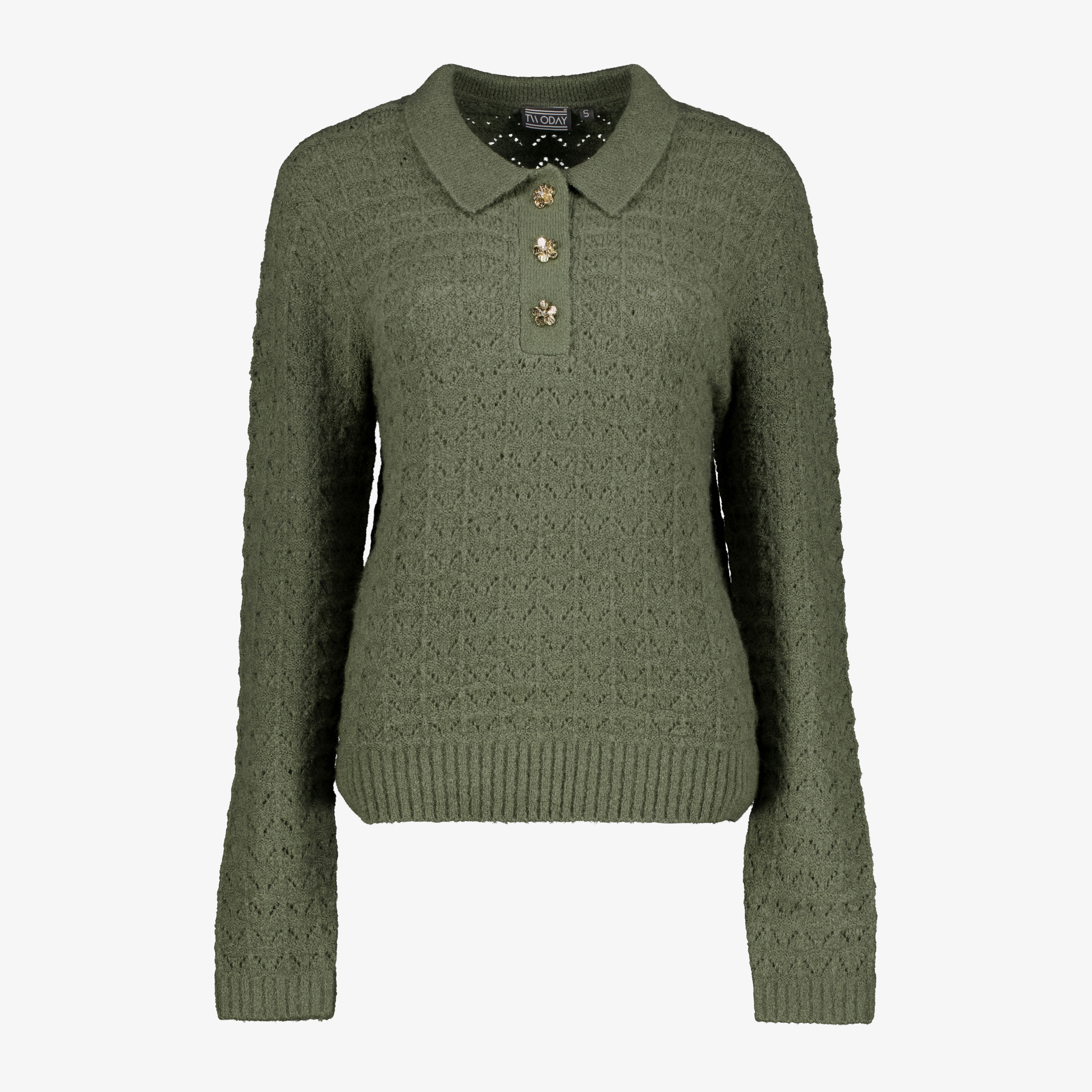TwoDay dames polotrui groen truien & vesten