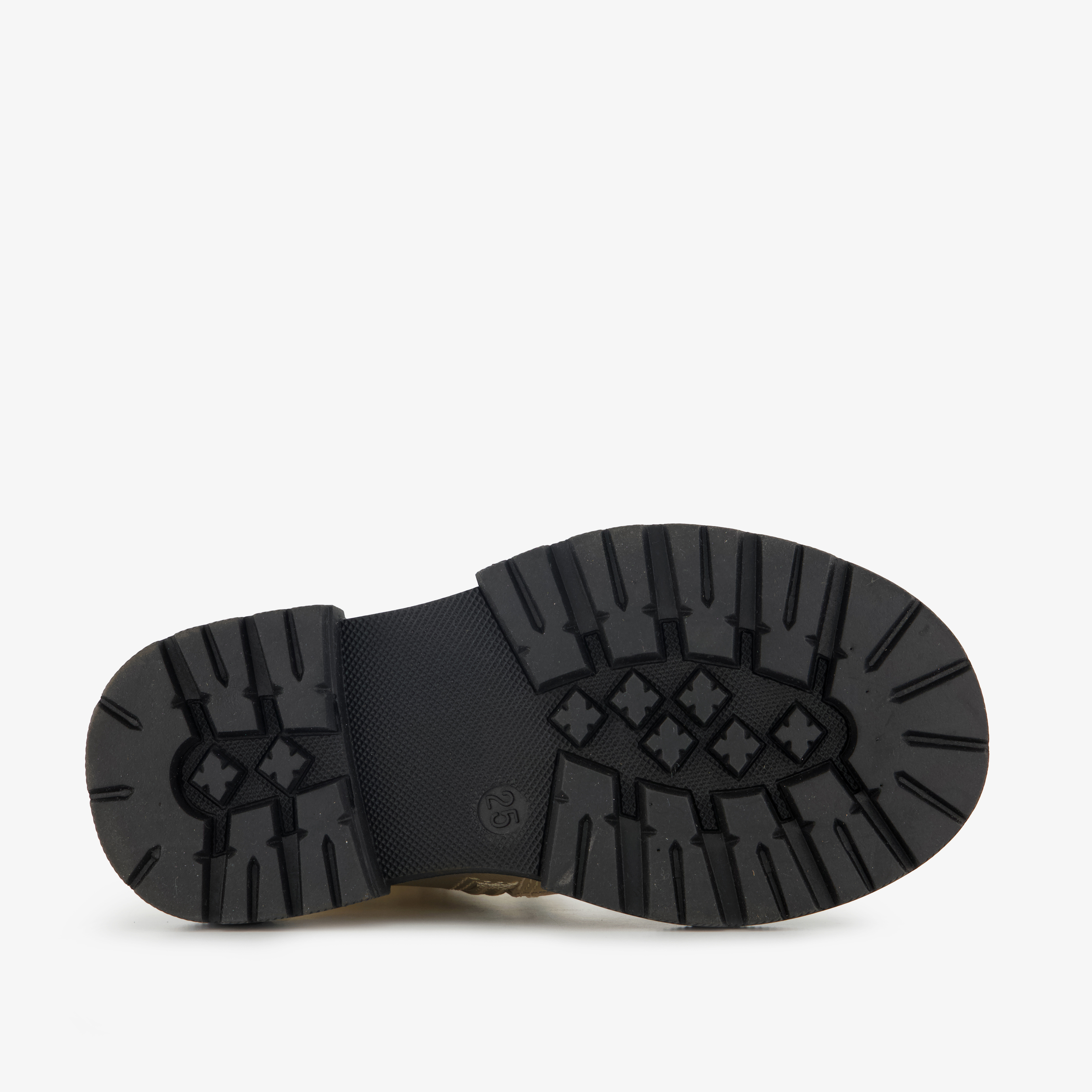 Stap leren meisjes veterboots goud zwart – foto 3